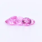 5mm Round Diamond Cut Pink Sapphires