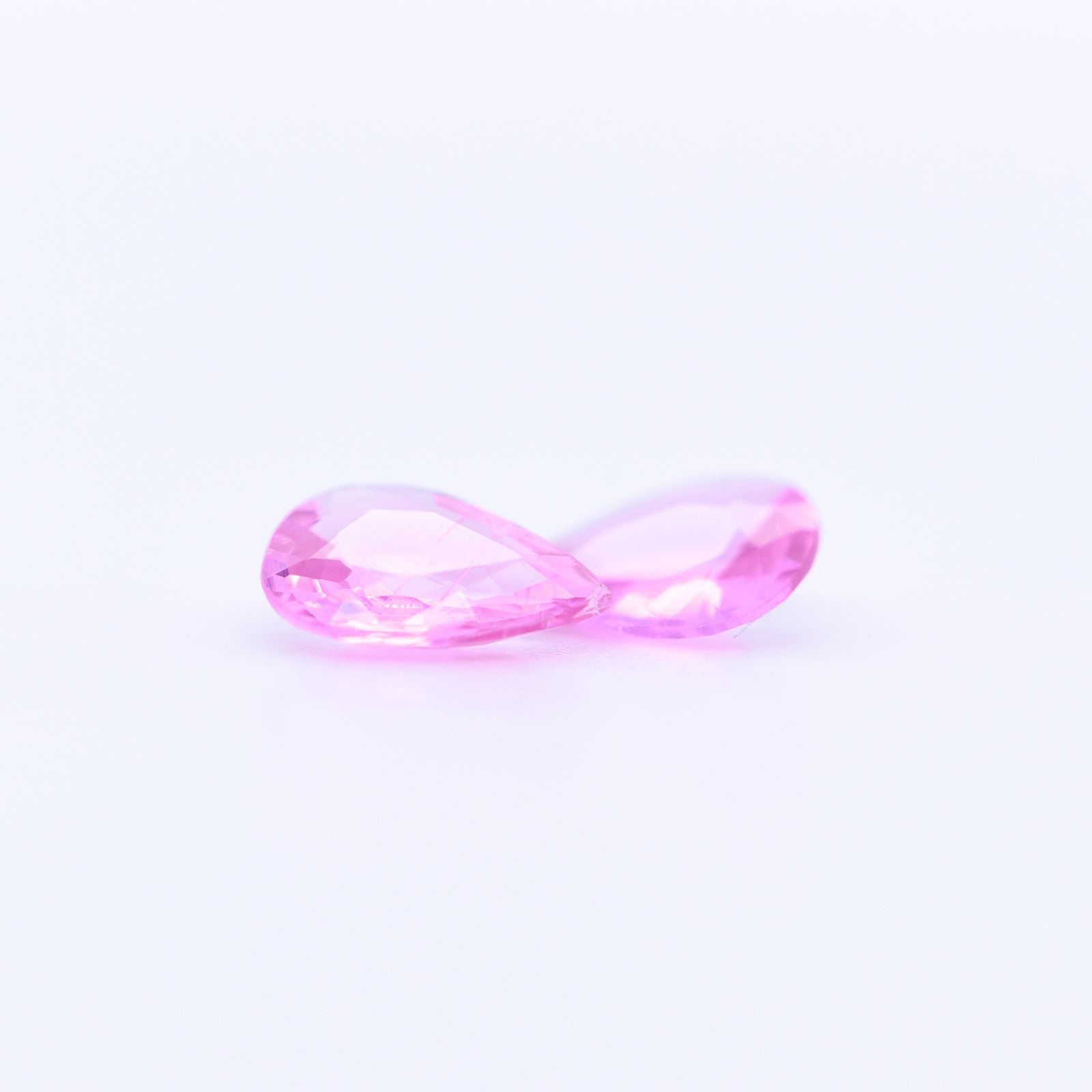 7x5 Pear Faceted Pink Sapphires