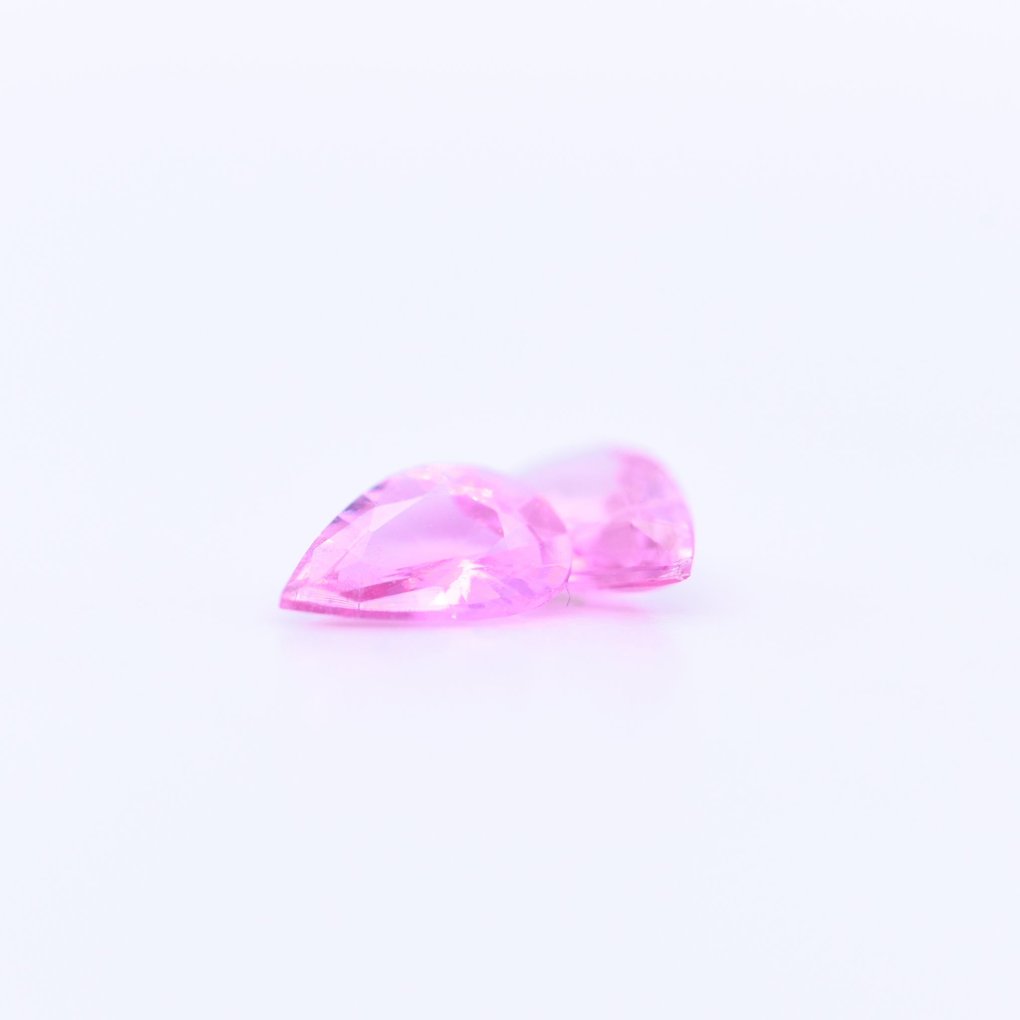 7x5 Pear Faceted Pink Sapphires