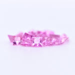 3x3 Square Princess Cut Pink Sapphires