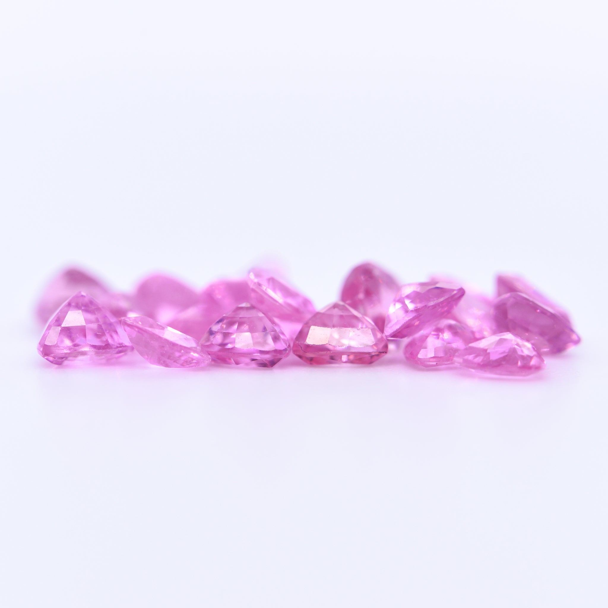 4x4 Trillion Faceted Pink Sapphires