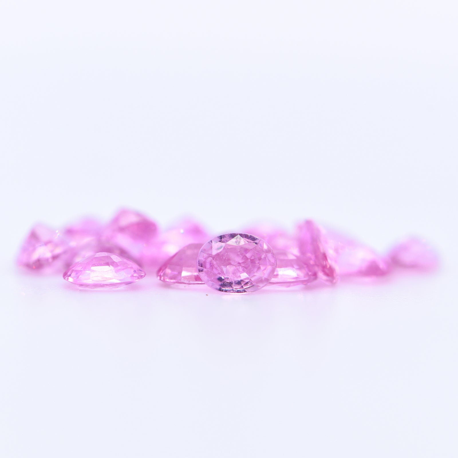 4x3 Oval Faceted Pink Sapphires