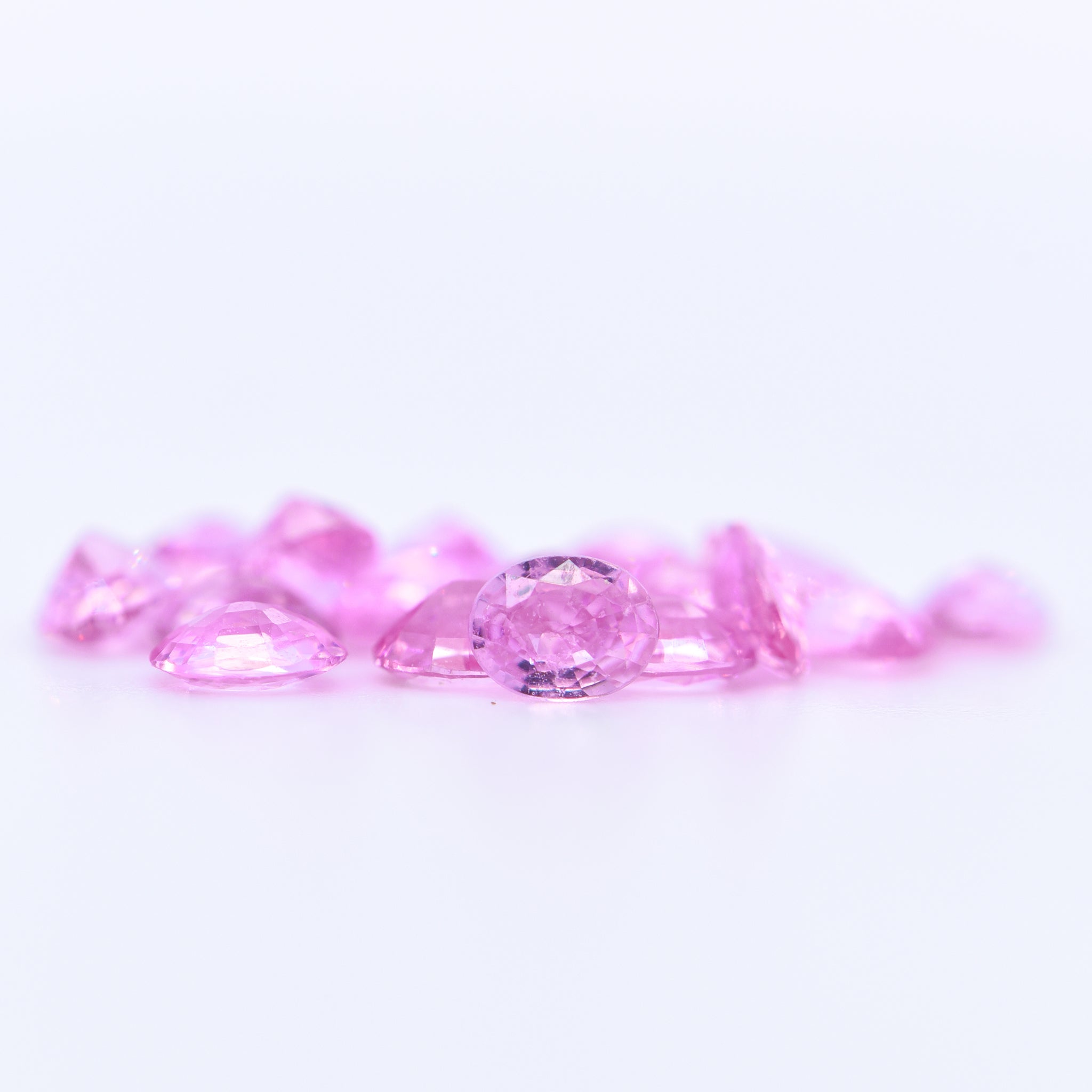 4x3 Oval Faceted Pink Sapphires