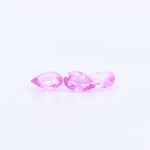 4x3 Pear Faceted Pink Sapphires