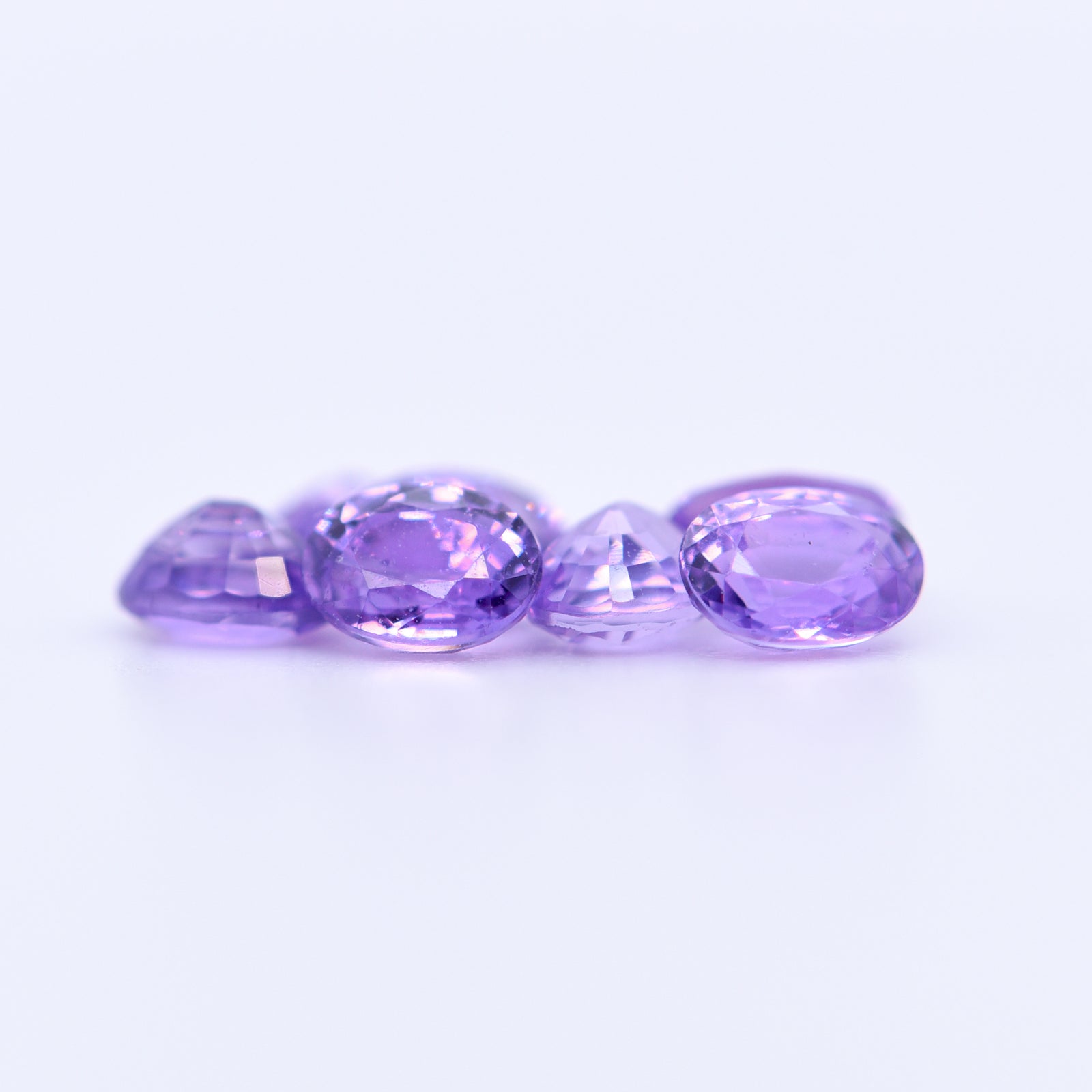 4x3 Oval Faceted Purple Sapphires