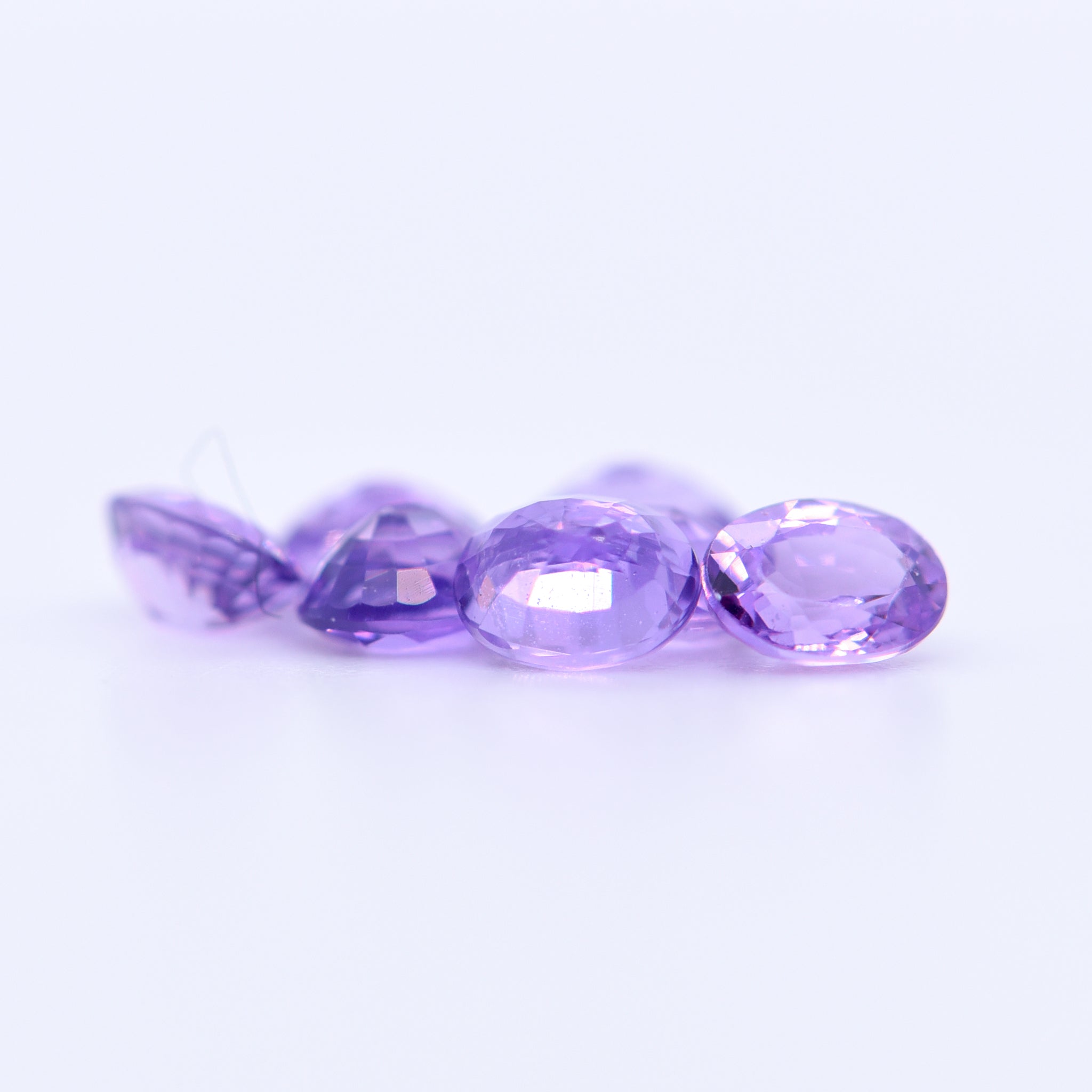 4x3 Oval Faceted Purple Sapphires