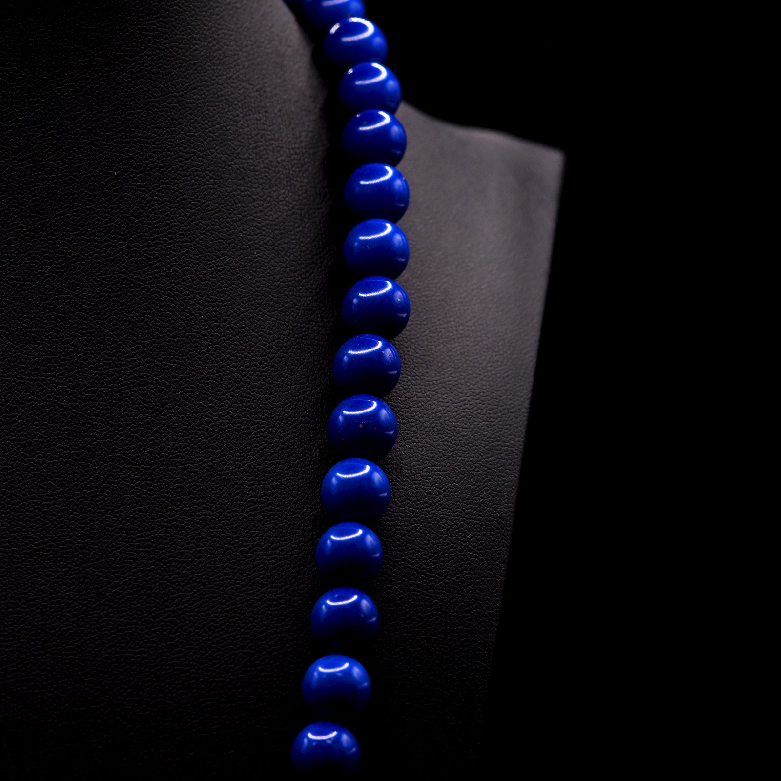 10mm Round Reconstituted Lapis Lazuli Bead Strings