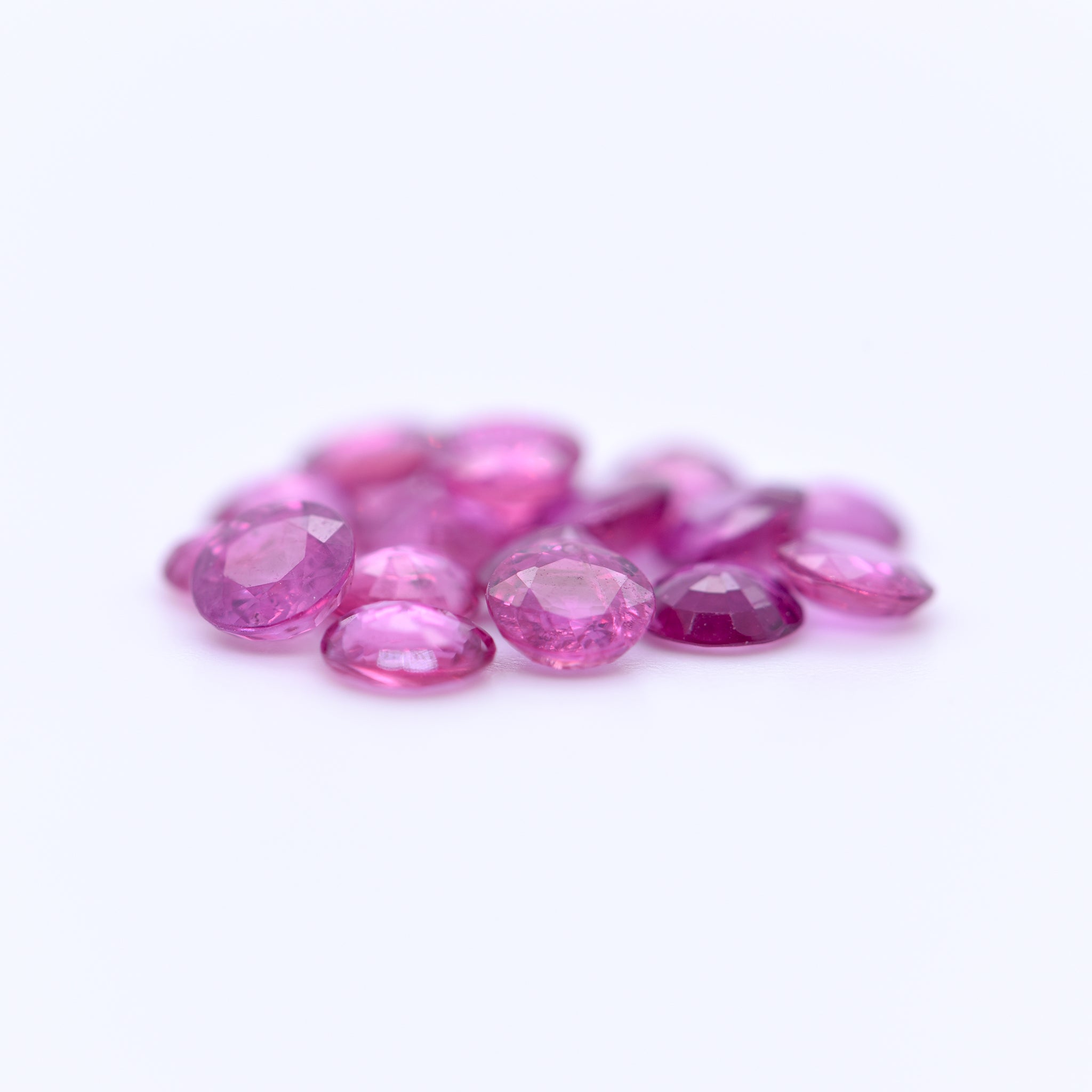 4.5mm Round Faceted Purple Rubies