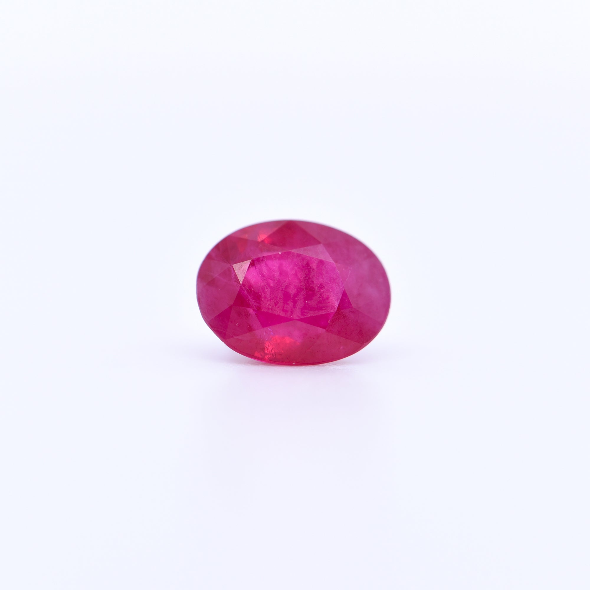 8x6 Oval Faceted Red Rubies