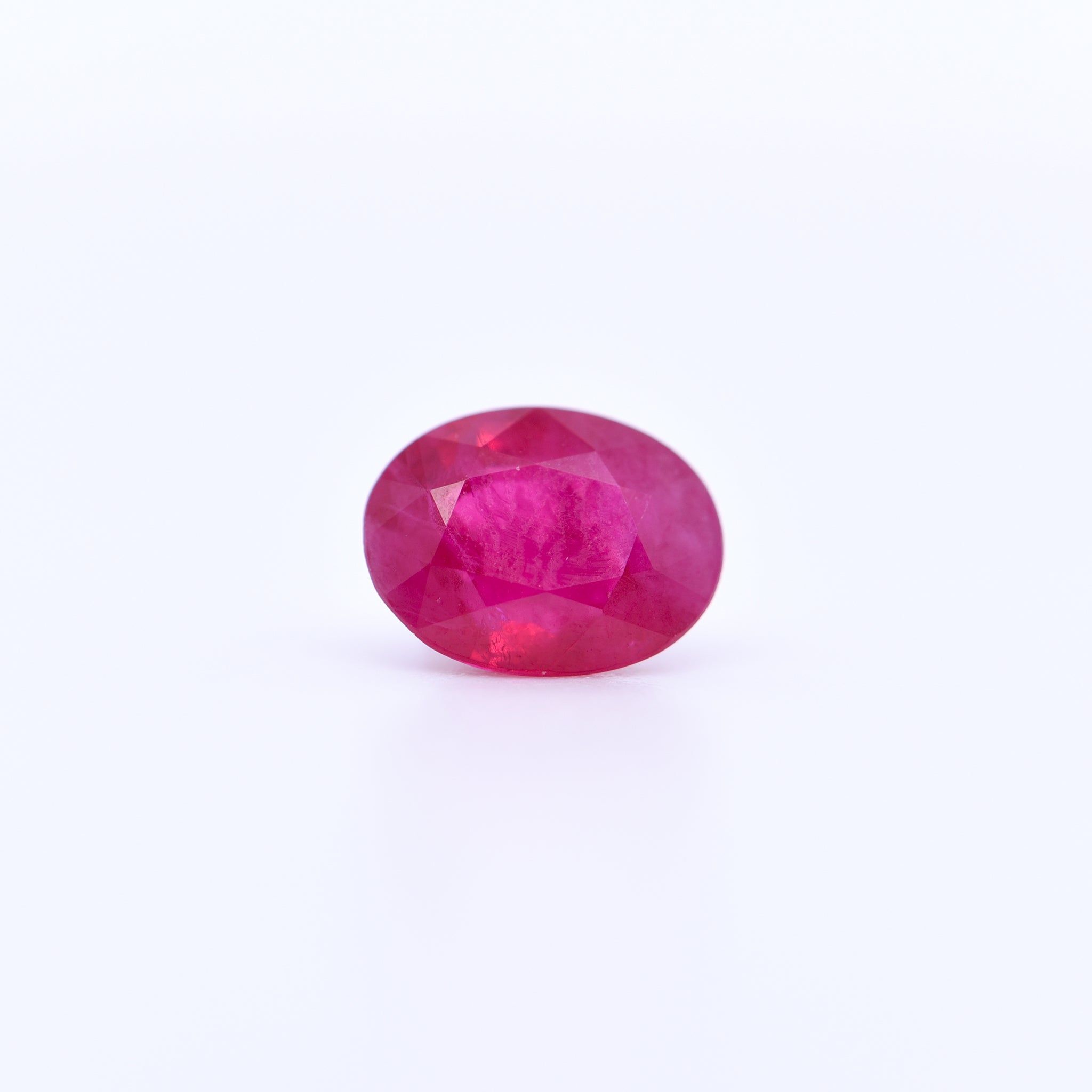 8x6 Oval Faceted Red Rubies