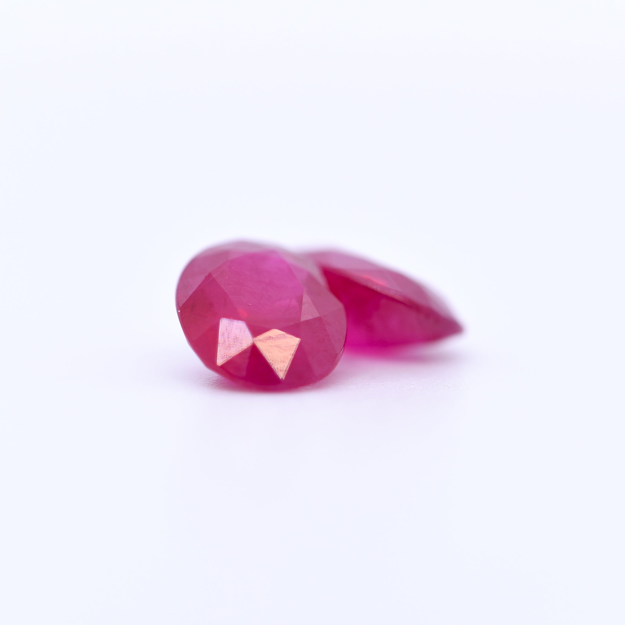 8x6 Oval Faceted Red Rubies