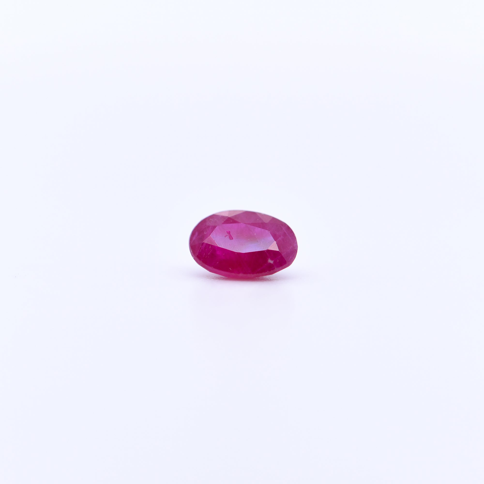 6x4 Oval Faceted Red Rubies