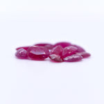 6x4 Oval Faceted Red Rubies