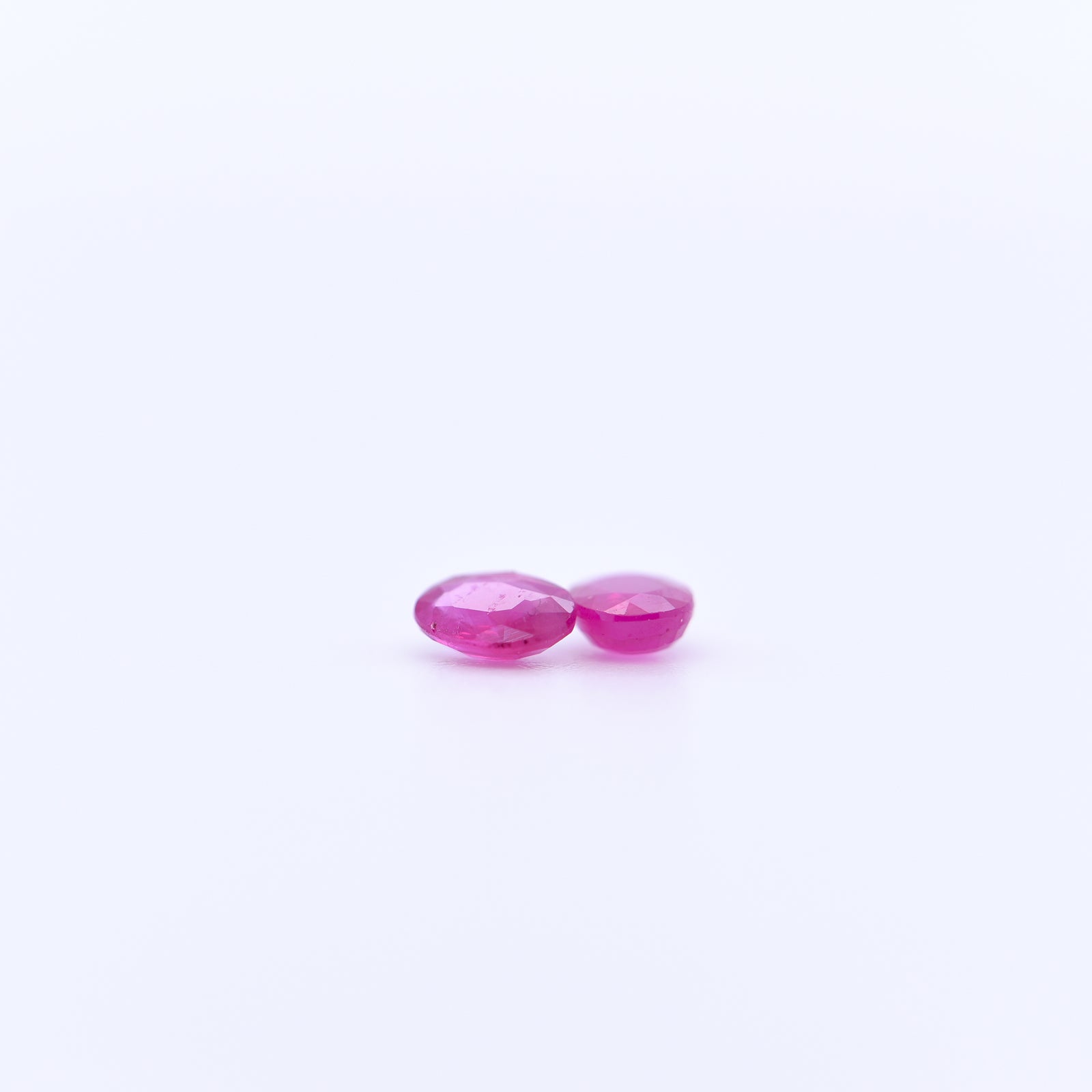 4x3 Oval Faceted Pink Rubies