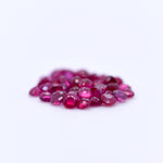2.75mm Round Faceted Red Rubies