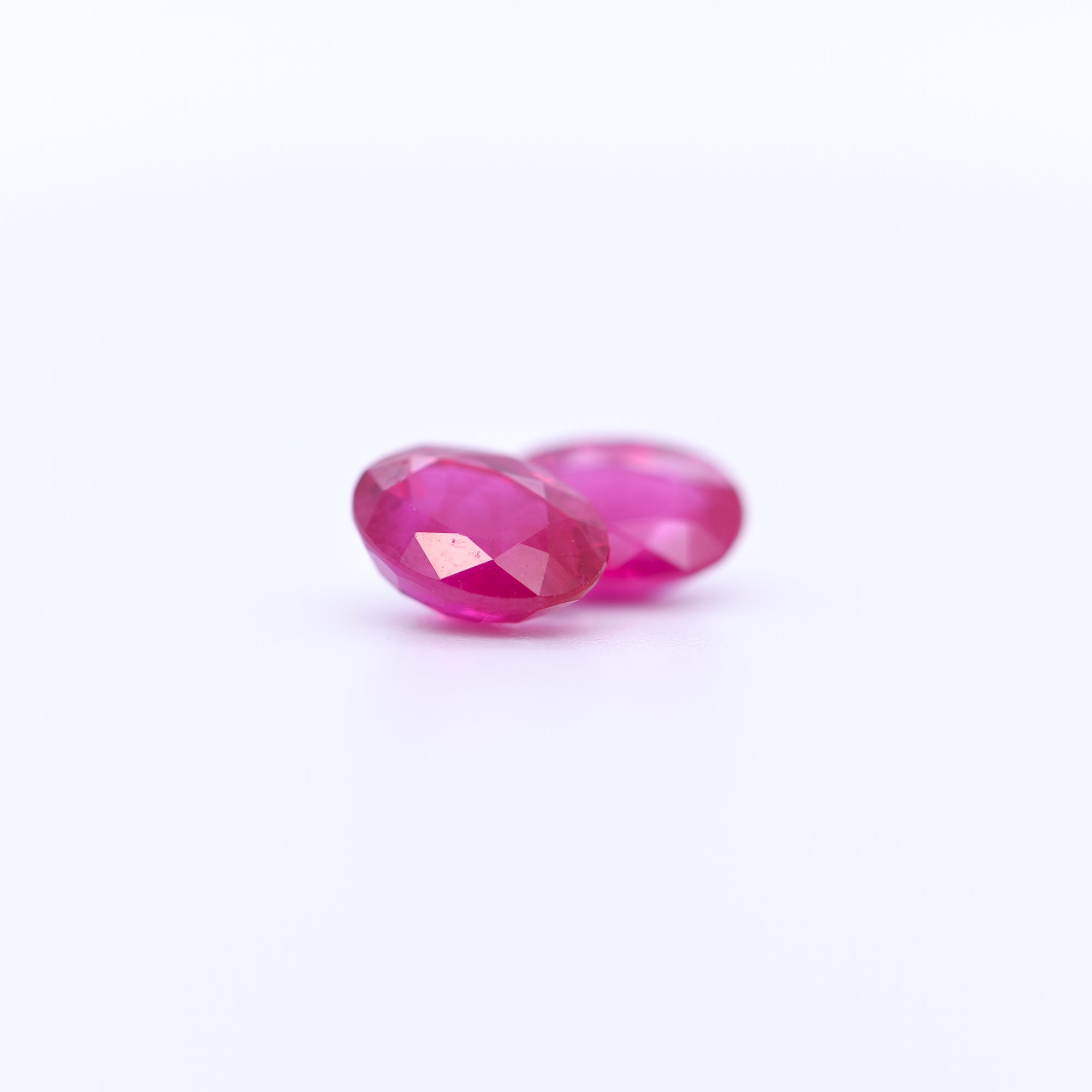 7x5 Oval Faceted Red Rubies