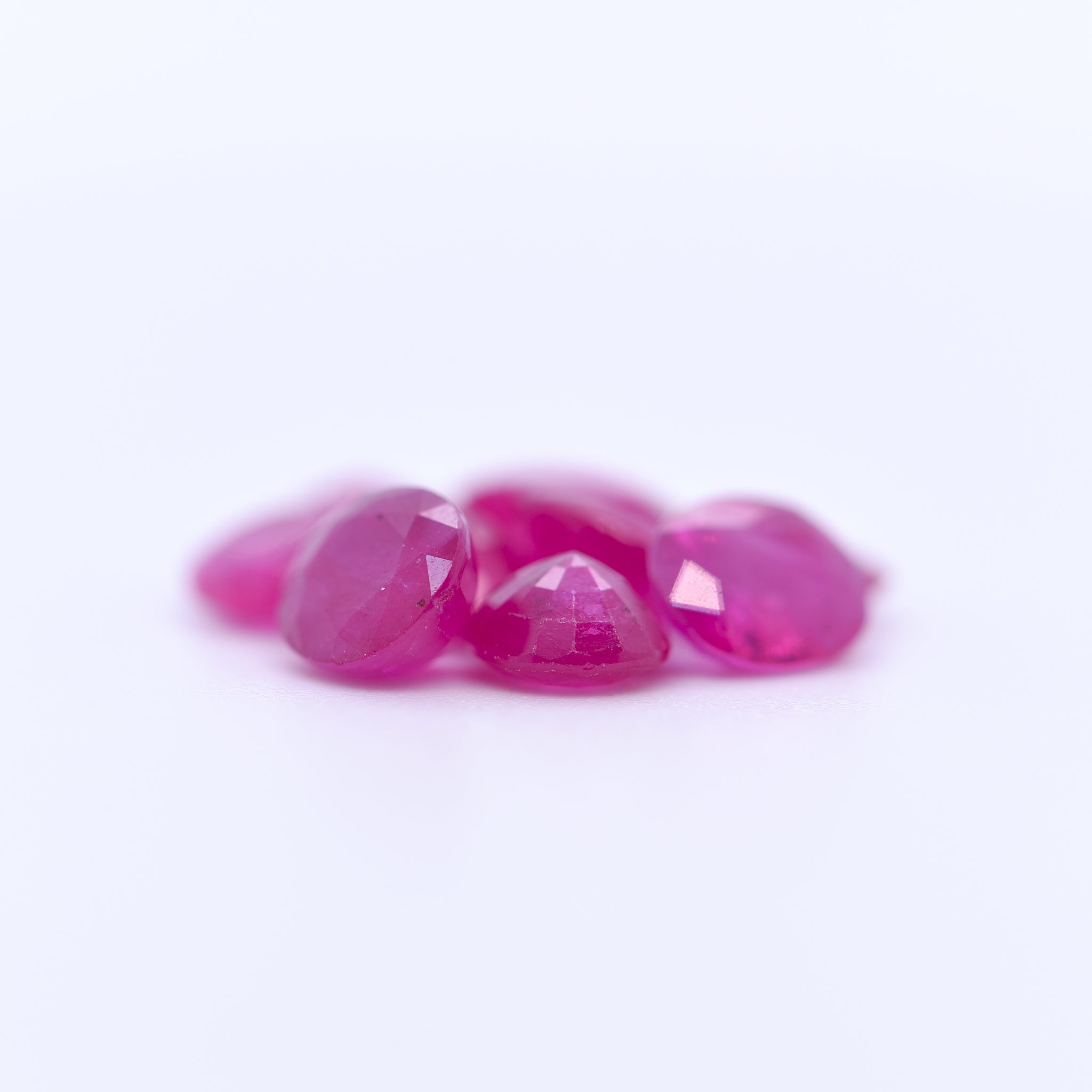 6x5 Oval Faceted Pink Rubies