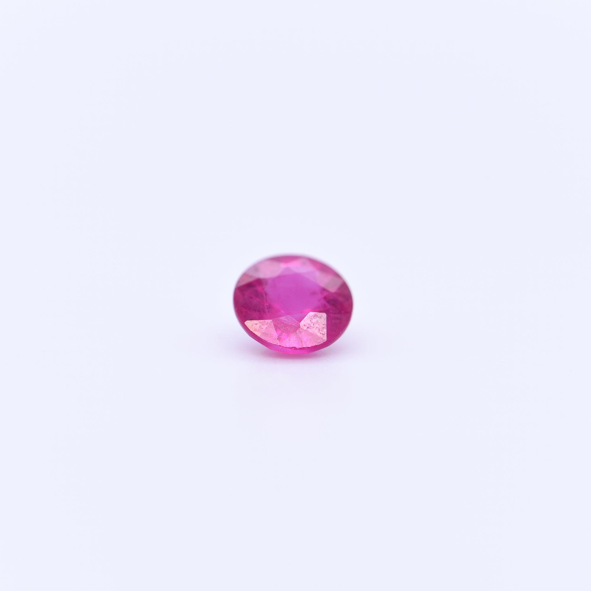 5.25mm Round Faceted Pink Rubies