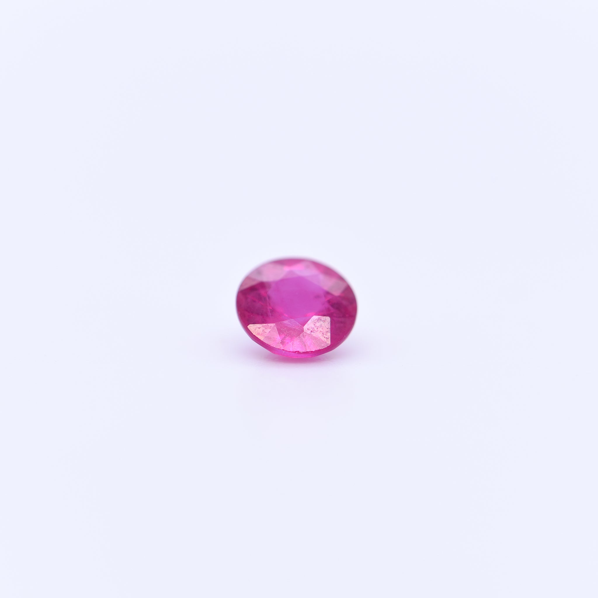 5.25mm Round Faceted Pink Rubies