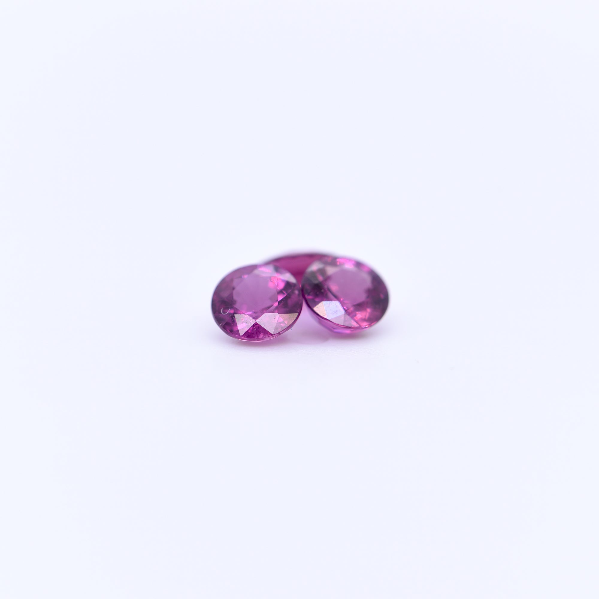 4.5mm Round Faceted Purple Rubies