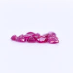 4X3 Pear Faceted Pink Rubies