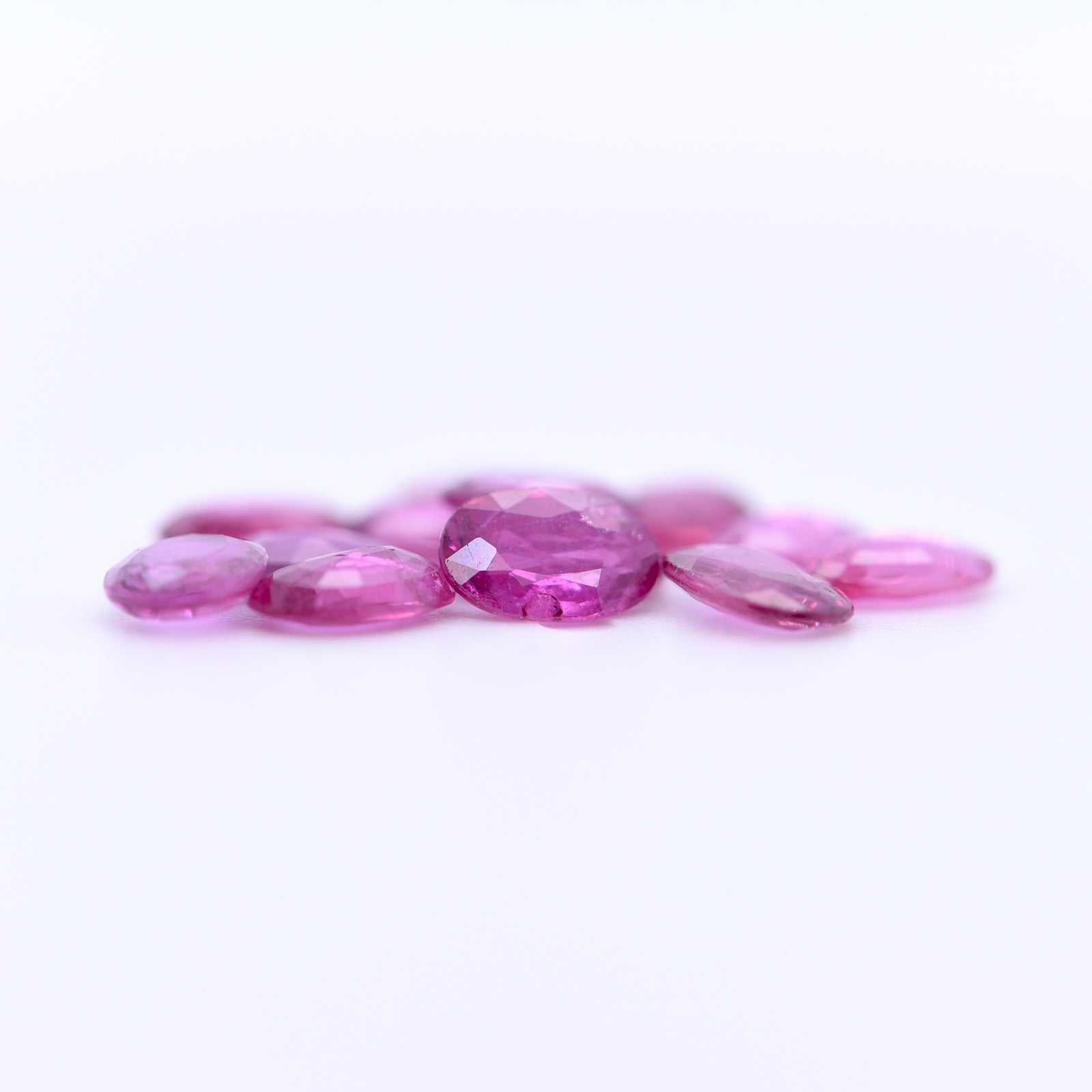 6x4 Oval Faceted Pink Rubies