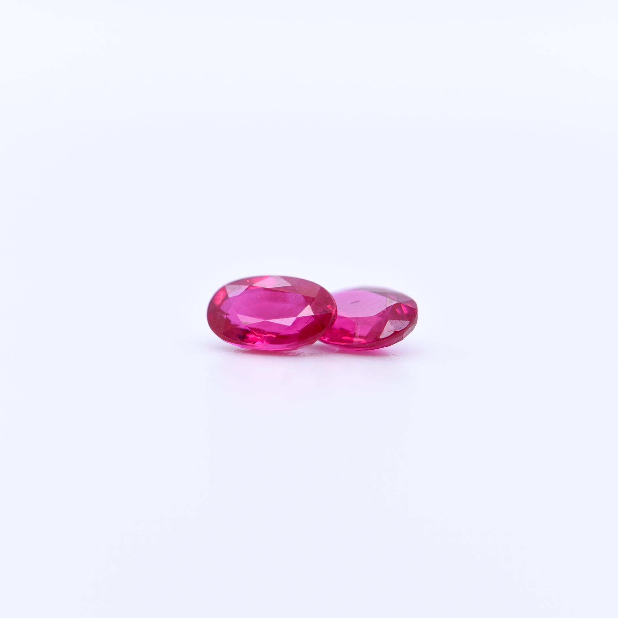 6x4 Oval Faceted Pink Rubies