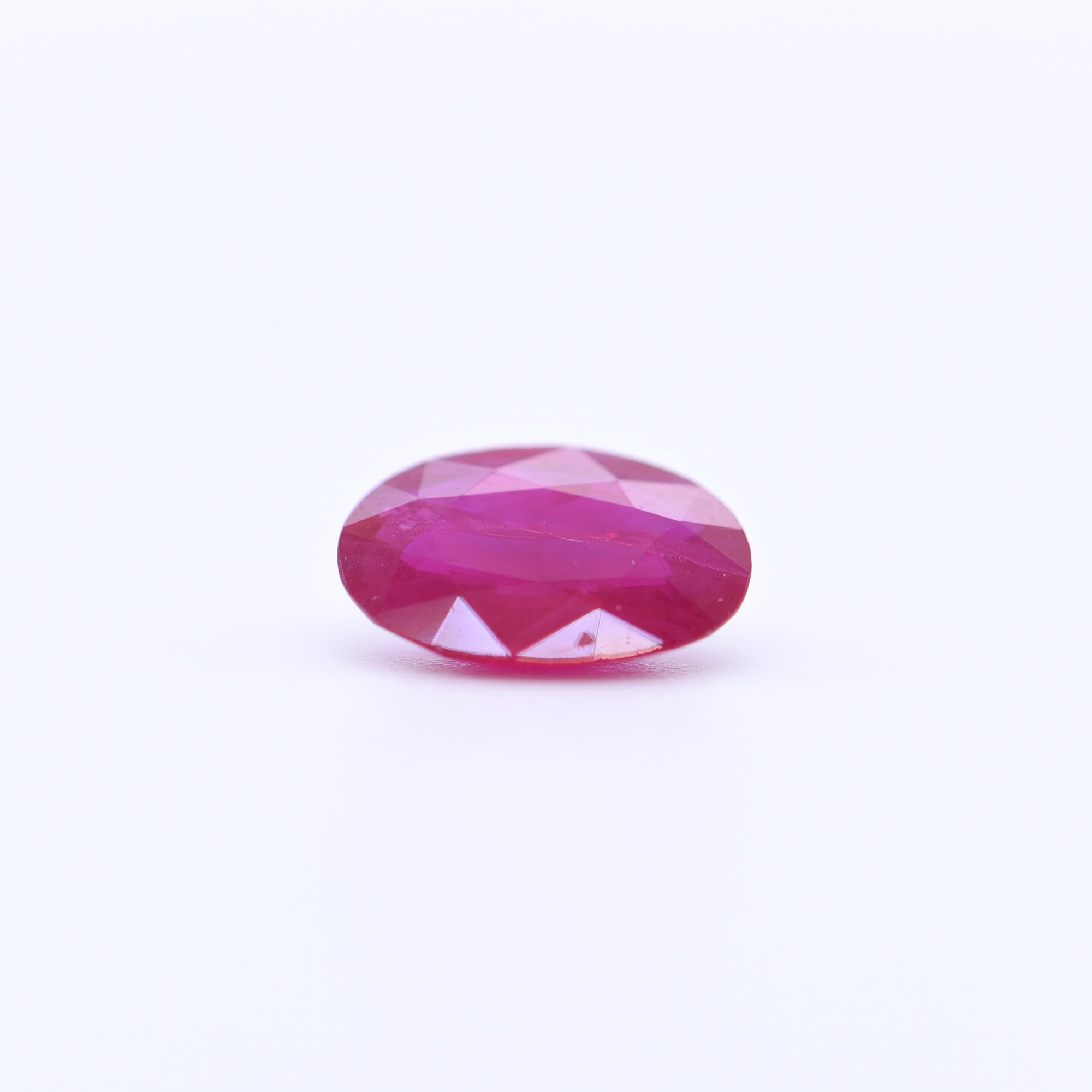8x6 Oval Faceted Red Rubies