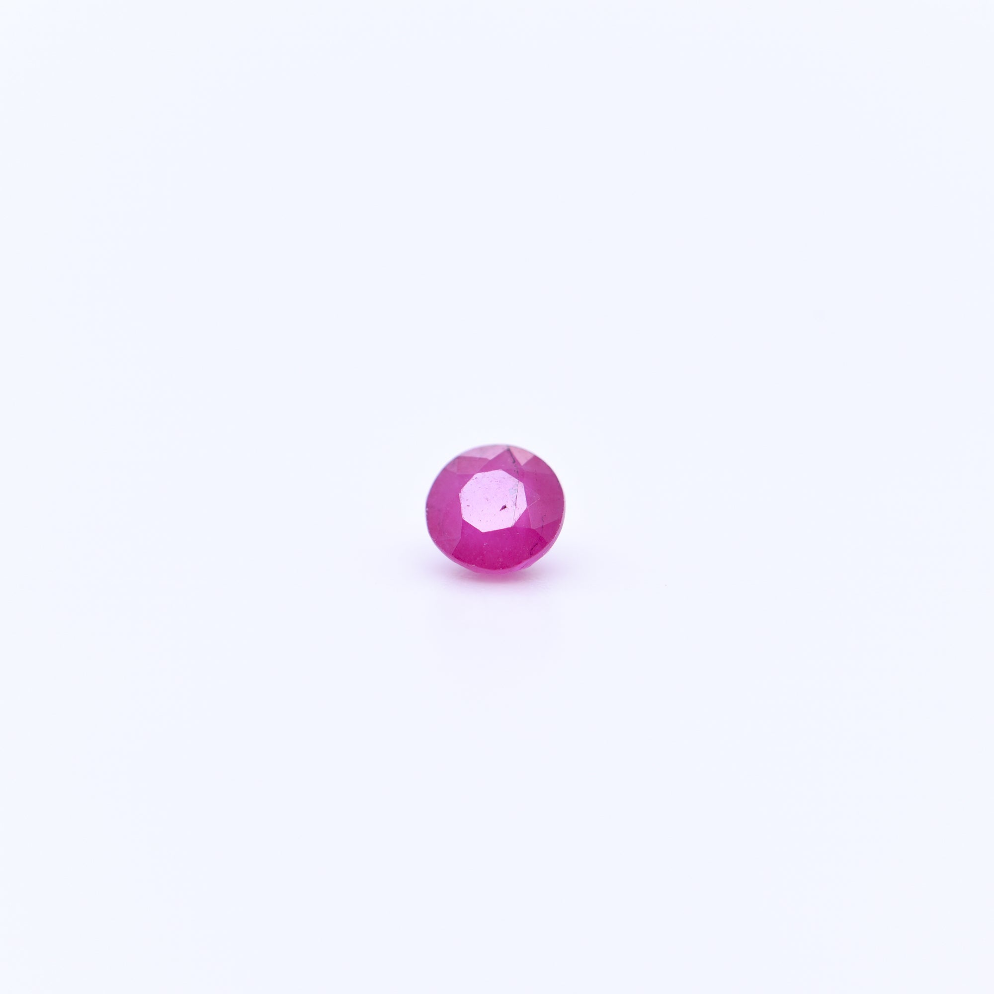 4mm Round Faceted Pink Rubies