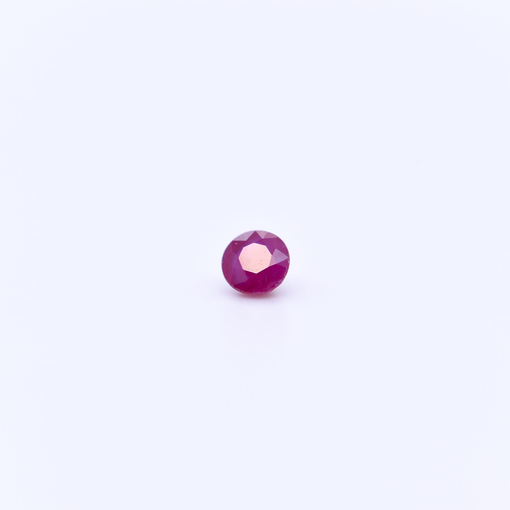 4mm Round Faceted Red Rubies