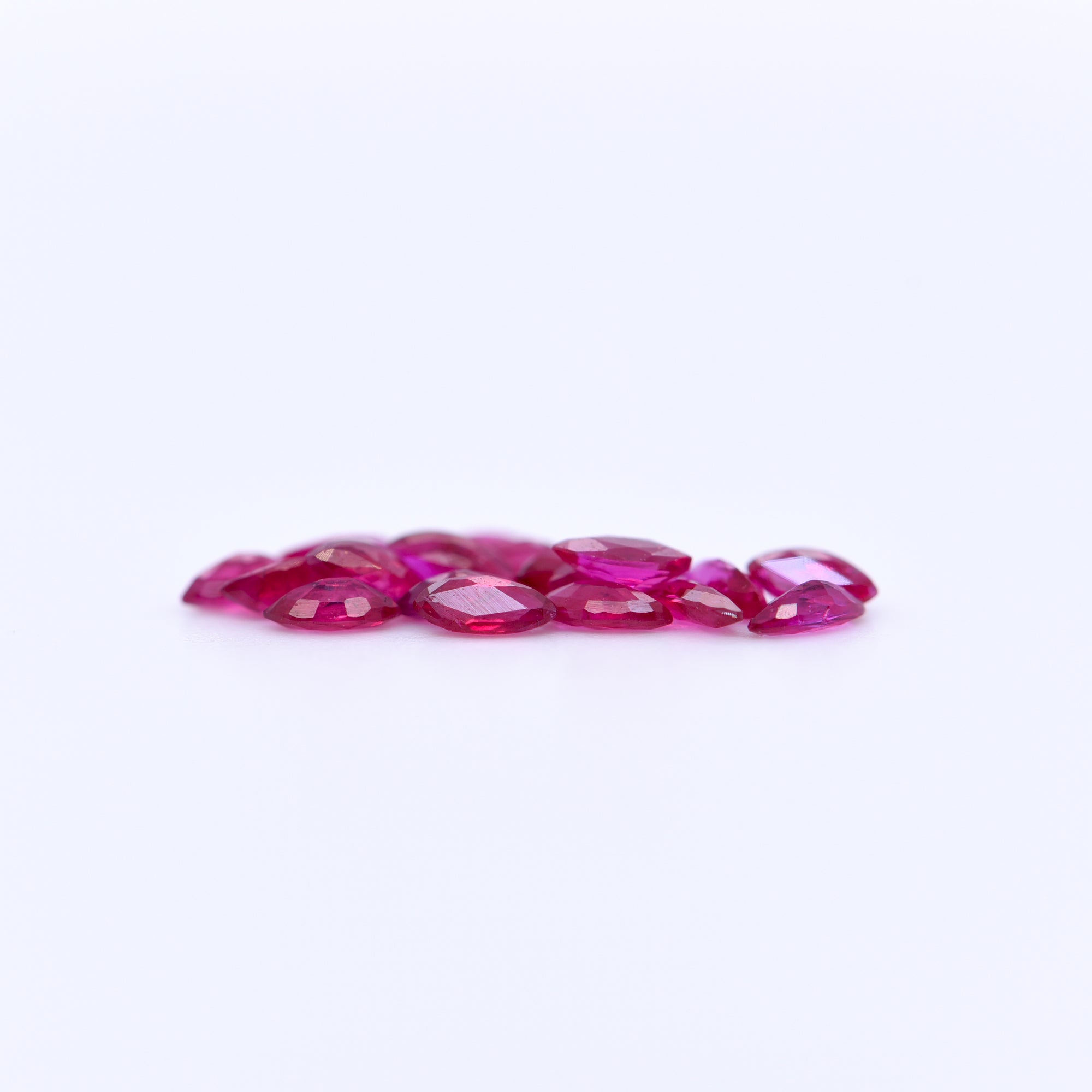 3.5X1.5 Marquise Faceted Red Rubies