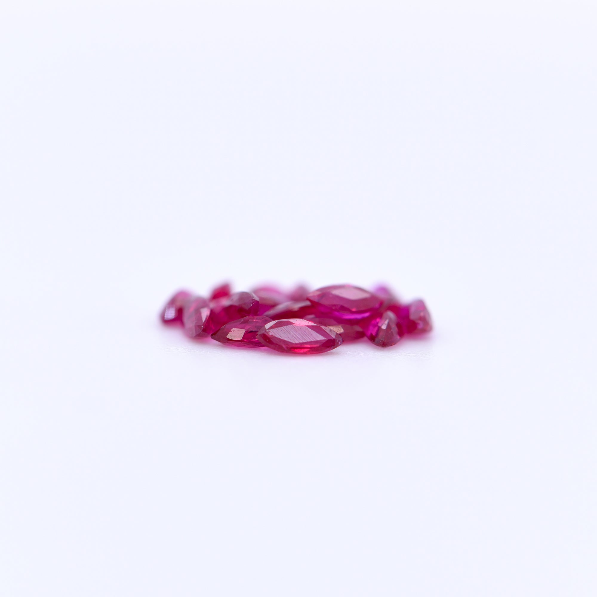 3.5X1.5 Marquise Faceted Red Rubies