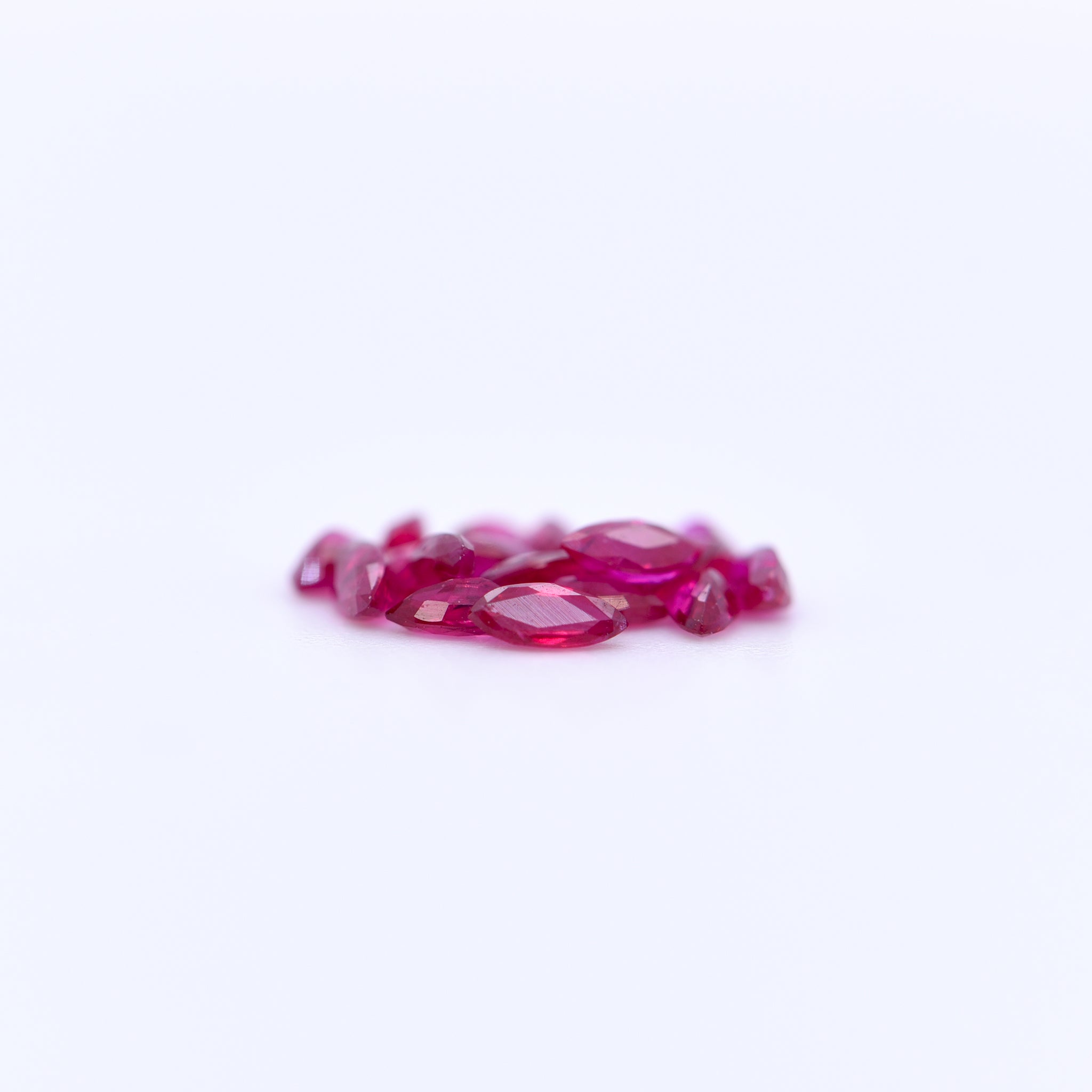 3.5X1.5 Marquise Faceted Red Rubies