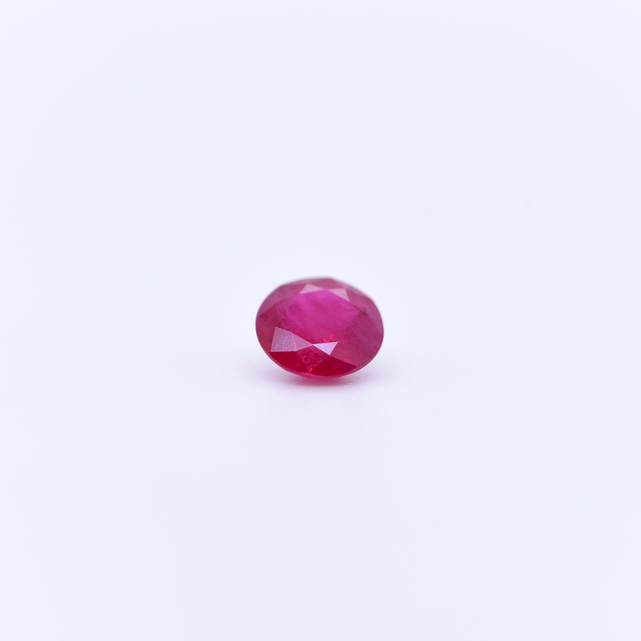 5.25mm Round Faceted Red Rubies