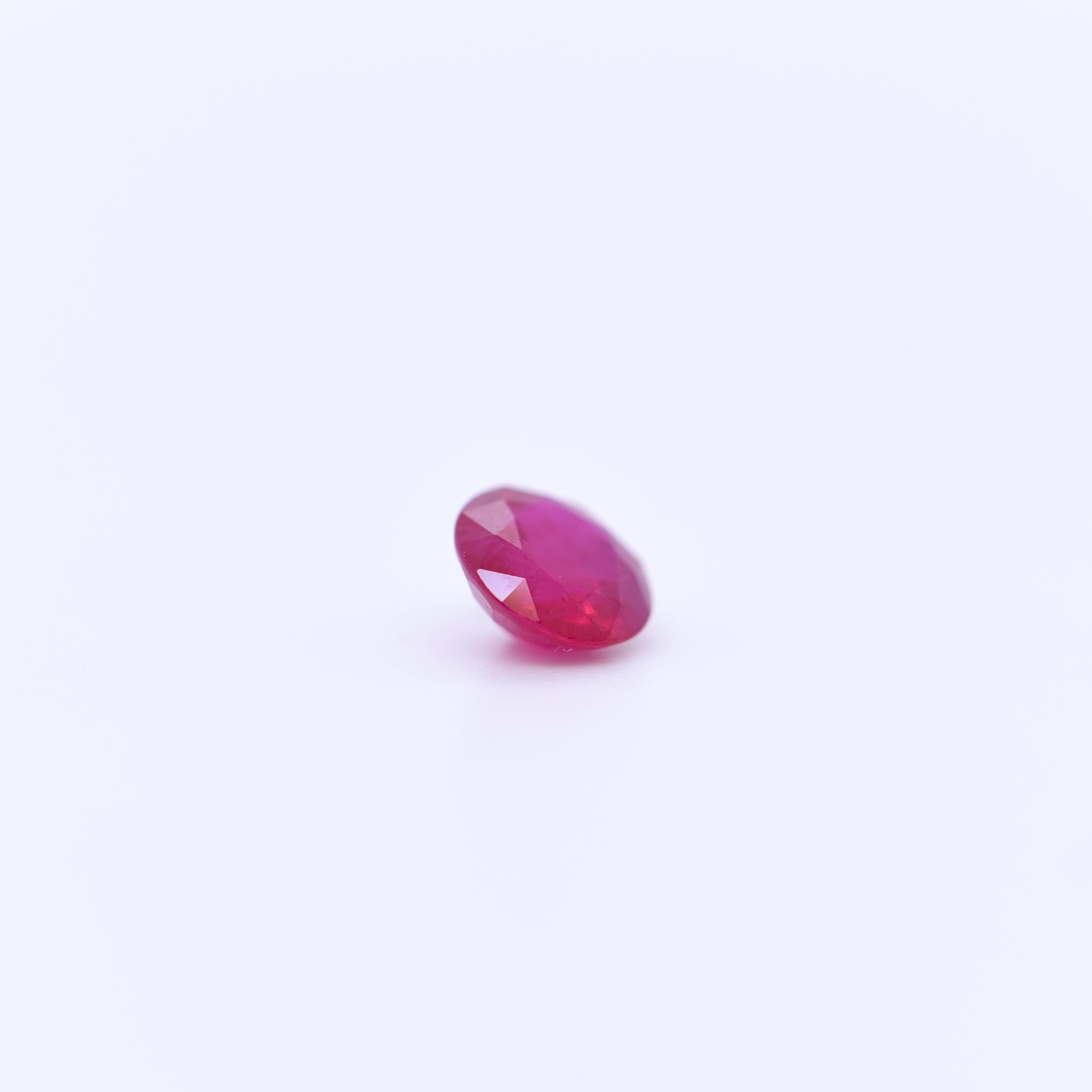 5.25mm Round Faceted Red Rubies