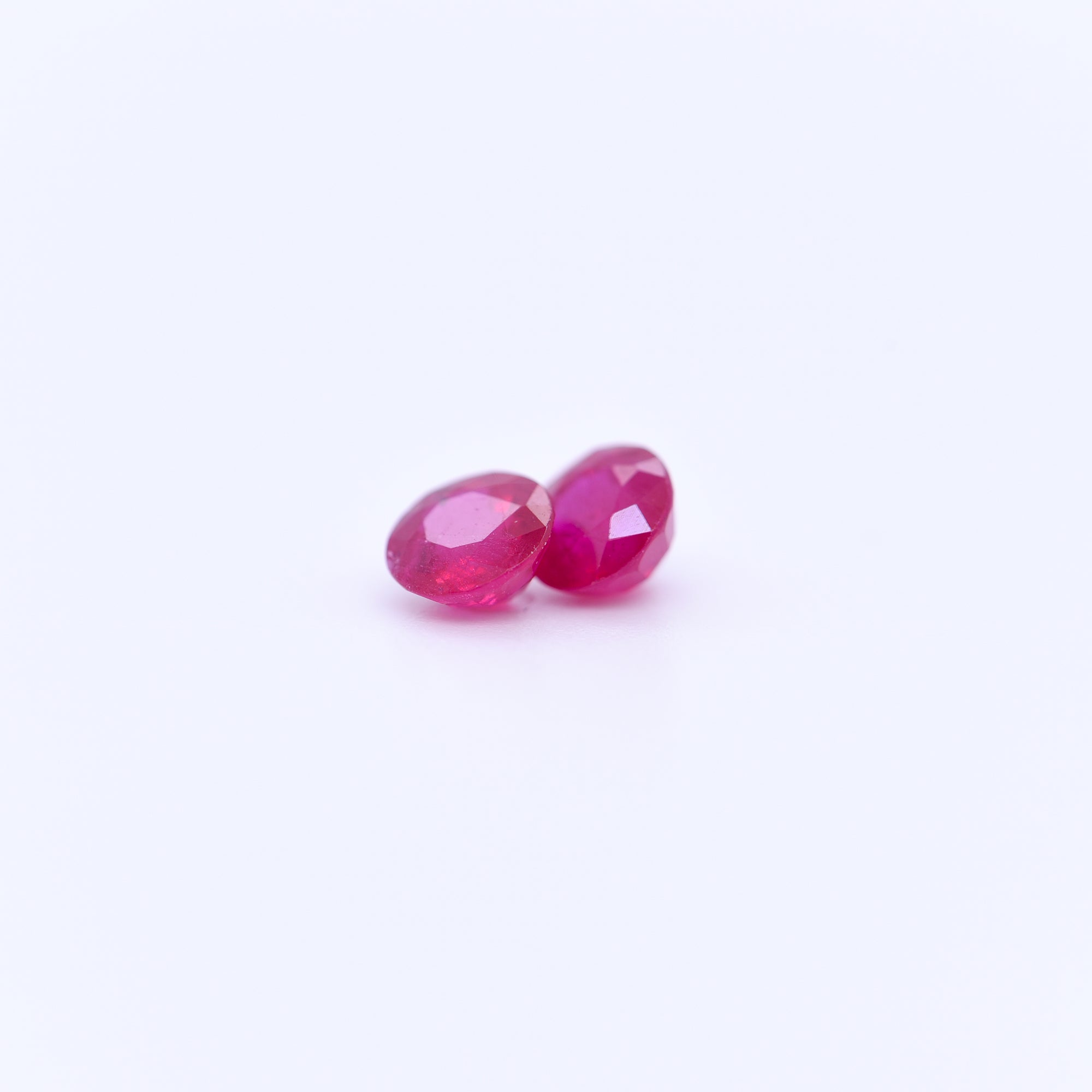 4.5mm Round Faceted Red Rubies