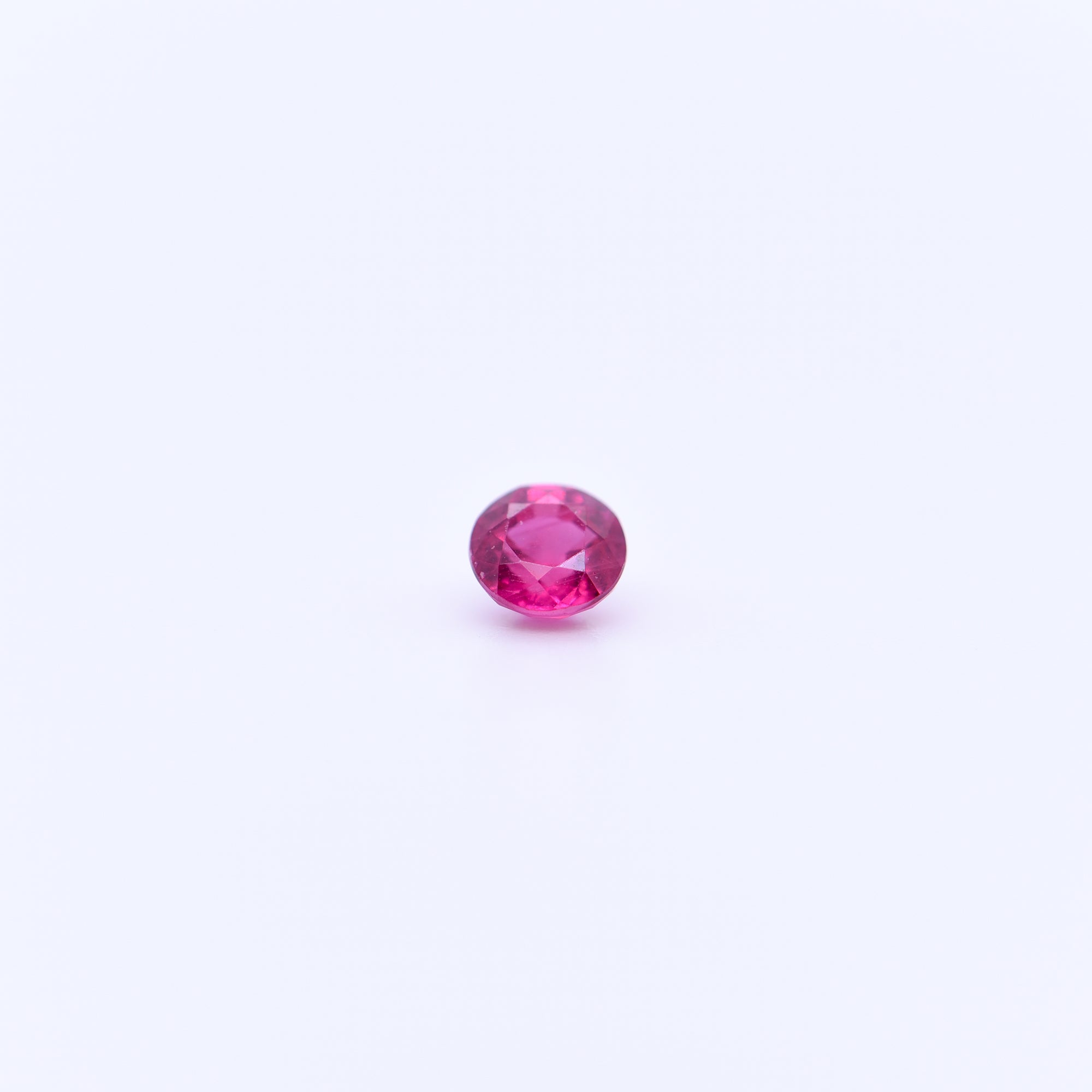 4mm Round Faceted Pink Rubies