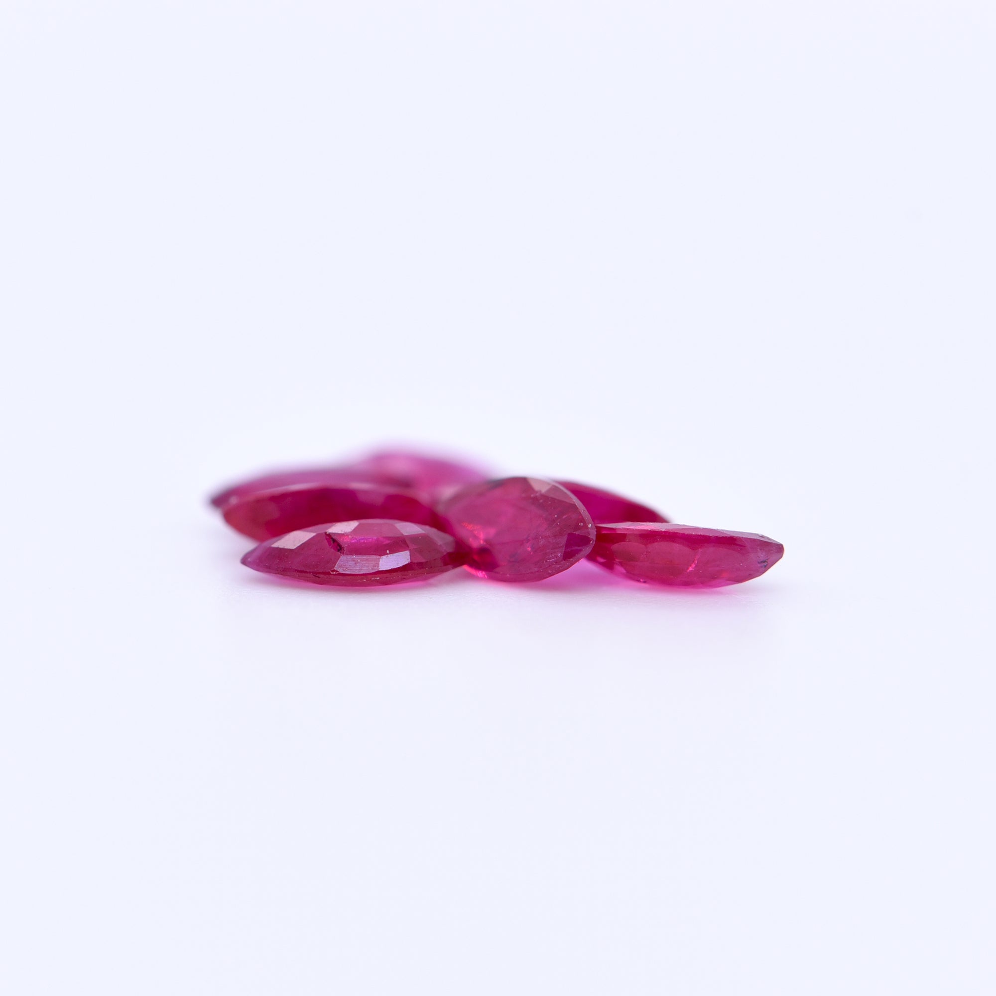 5X2.5 Marquise Faceted Red Rubies