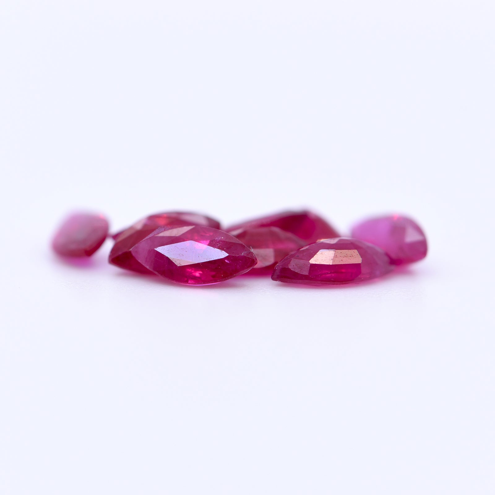 6X3 Marquise Faceted Red Rubies