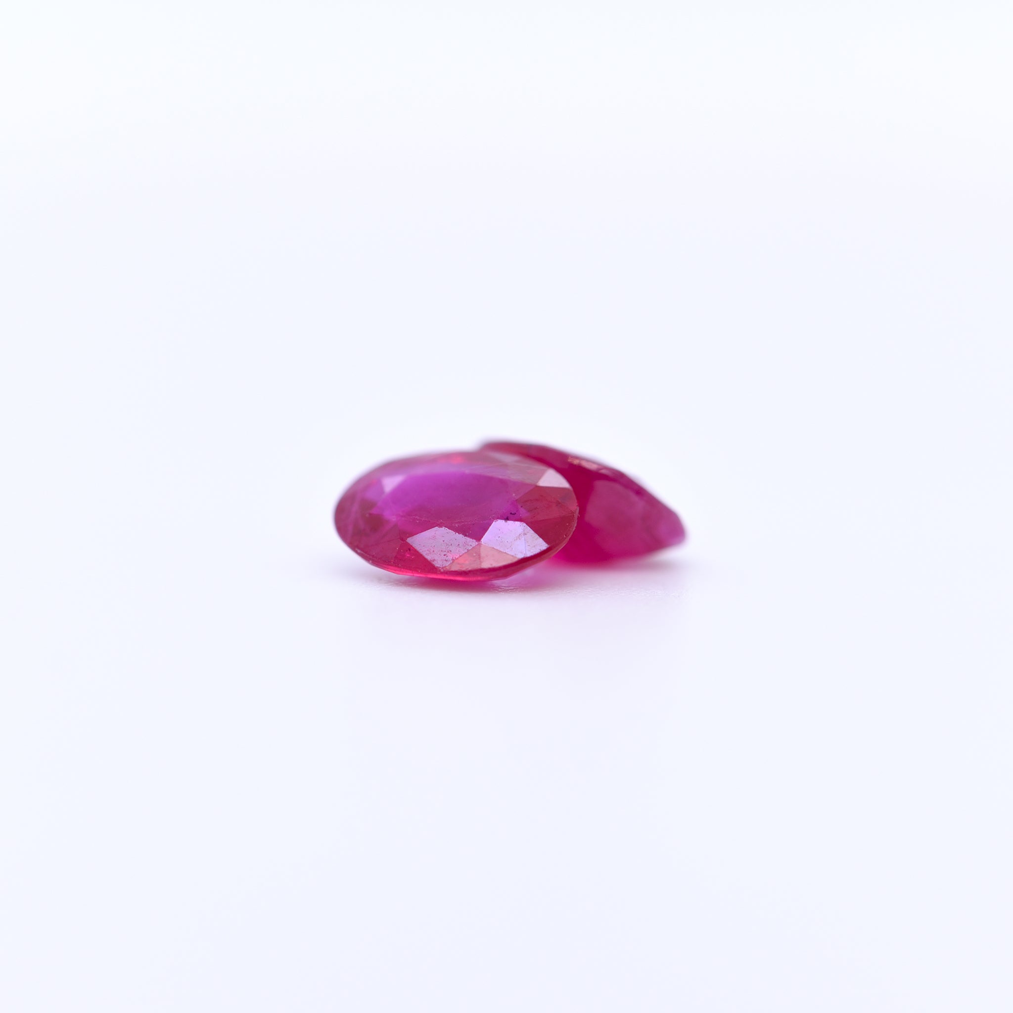 7x5 Oval Faceted Red Rubies