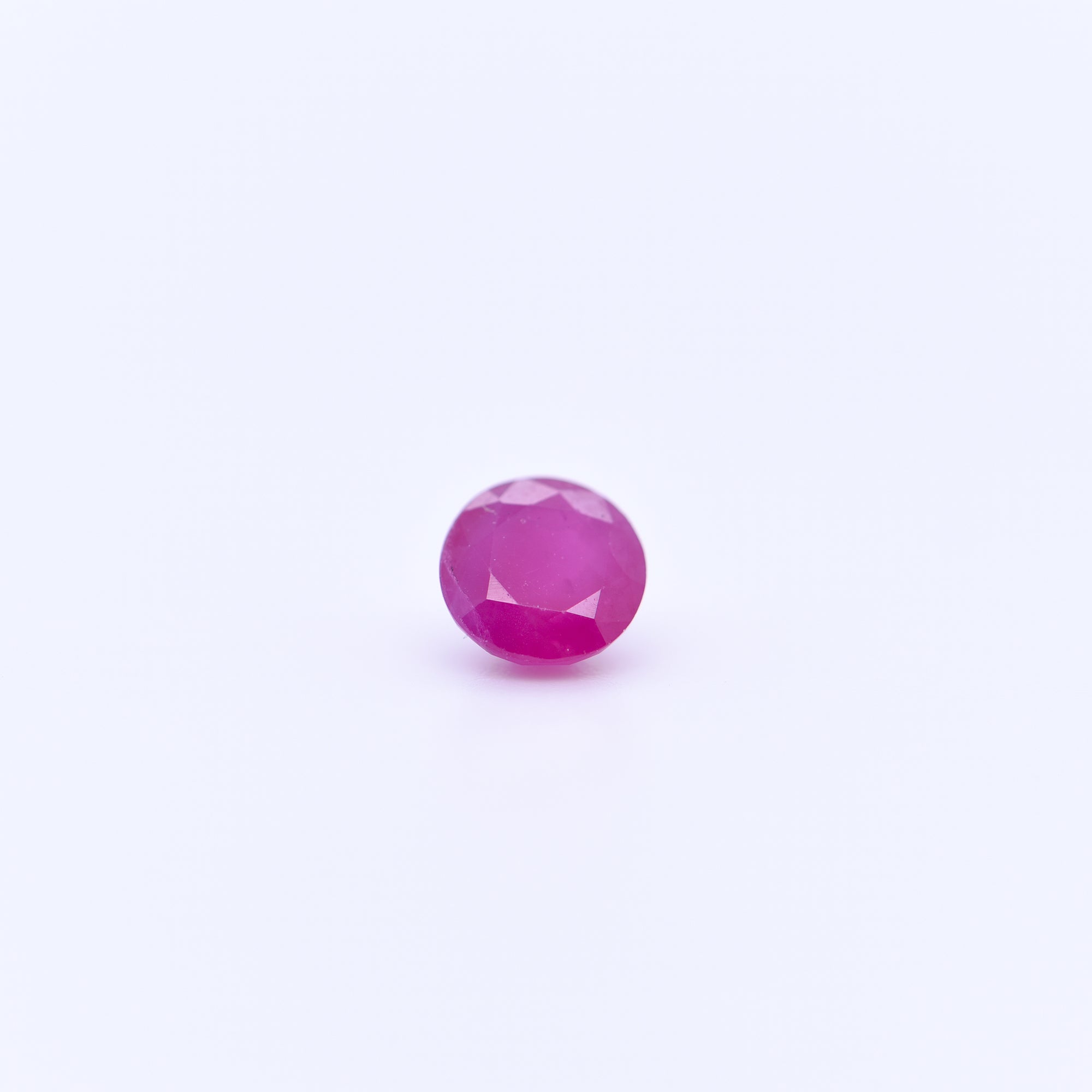 5mm Round Faceted Pink Rubies