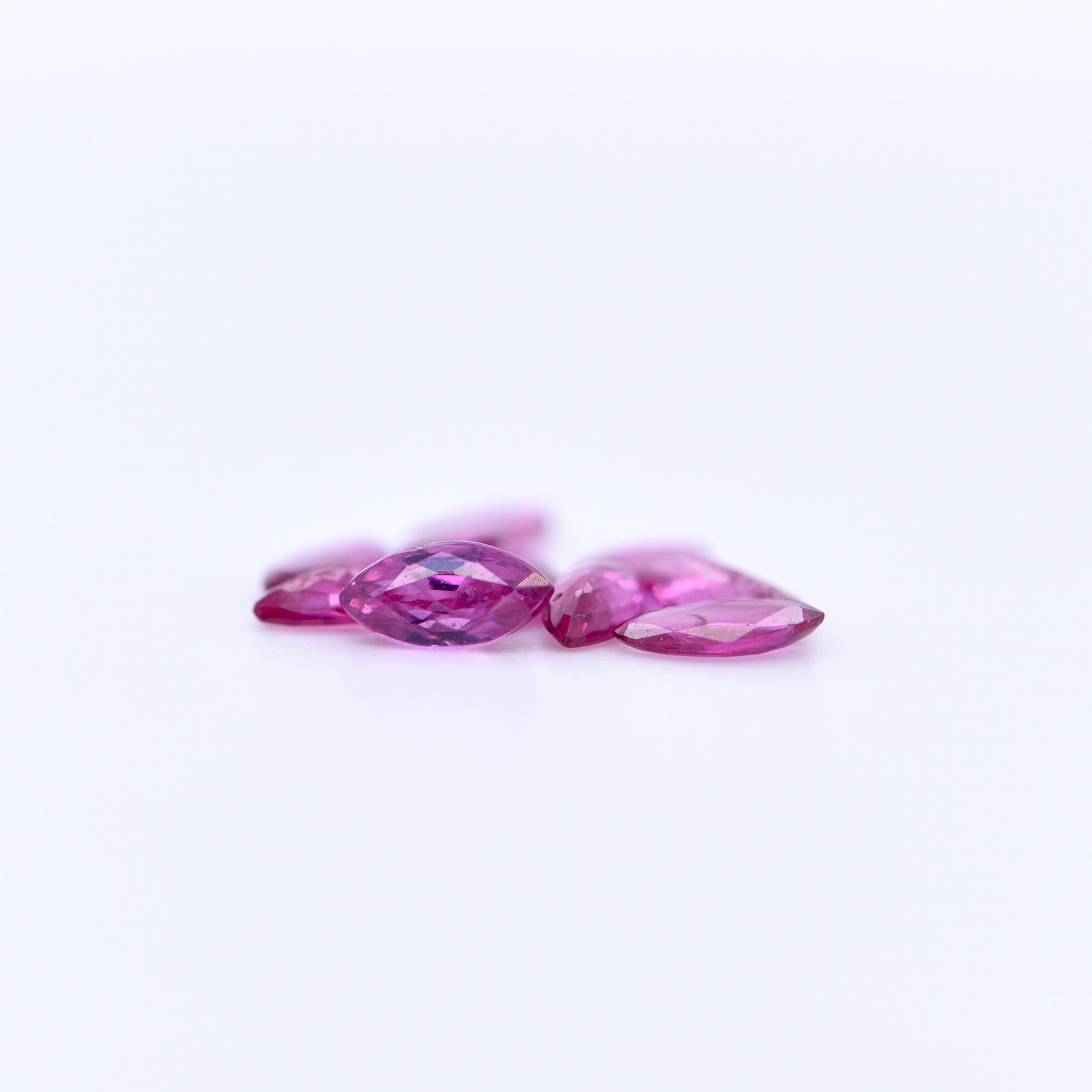 5X2.5 Marquise Faceted Purple Rubies