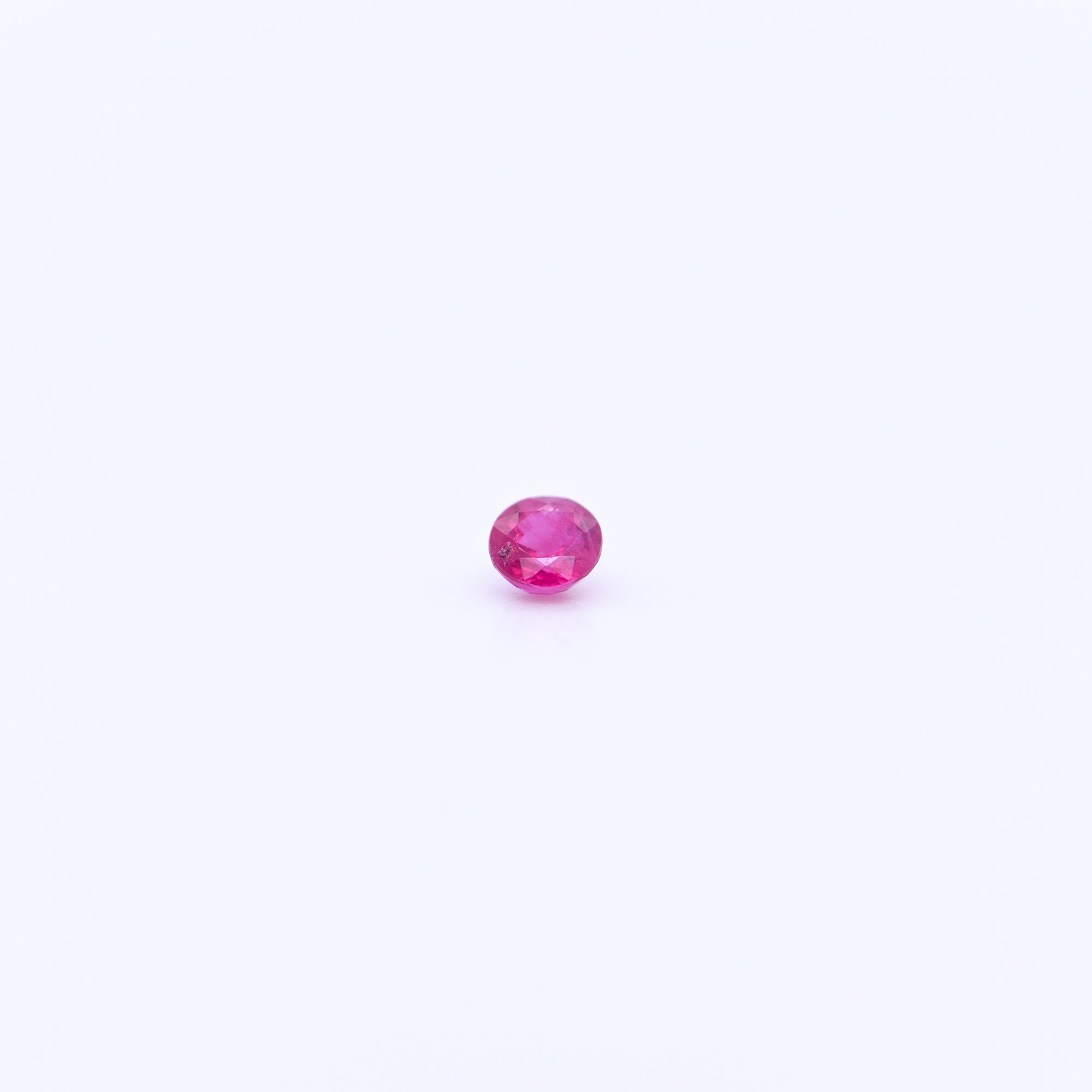 3mm Round Faceted Pink Rubies