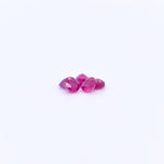 3mm Round Faceted Pink Rubies