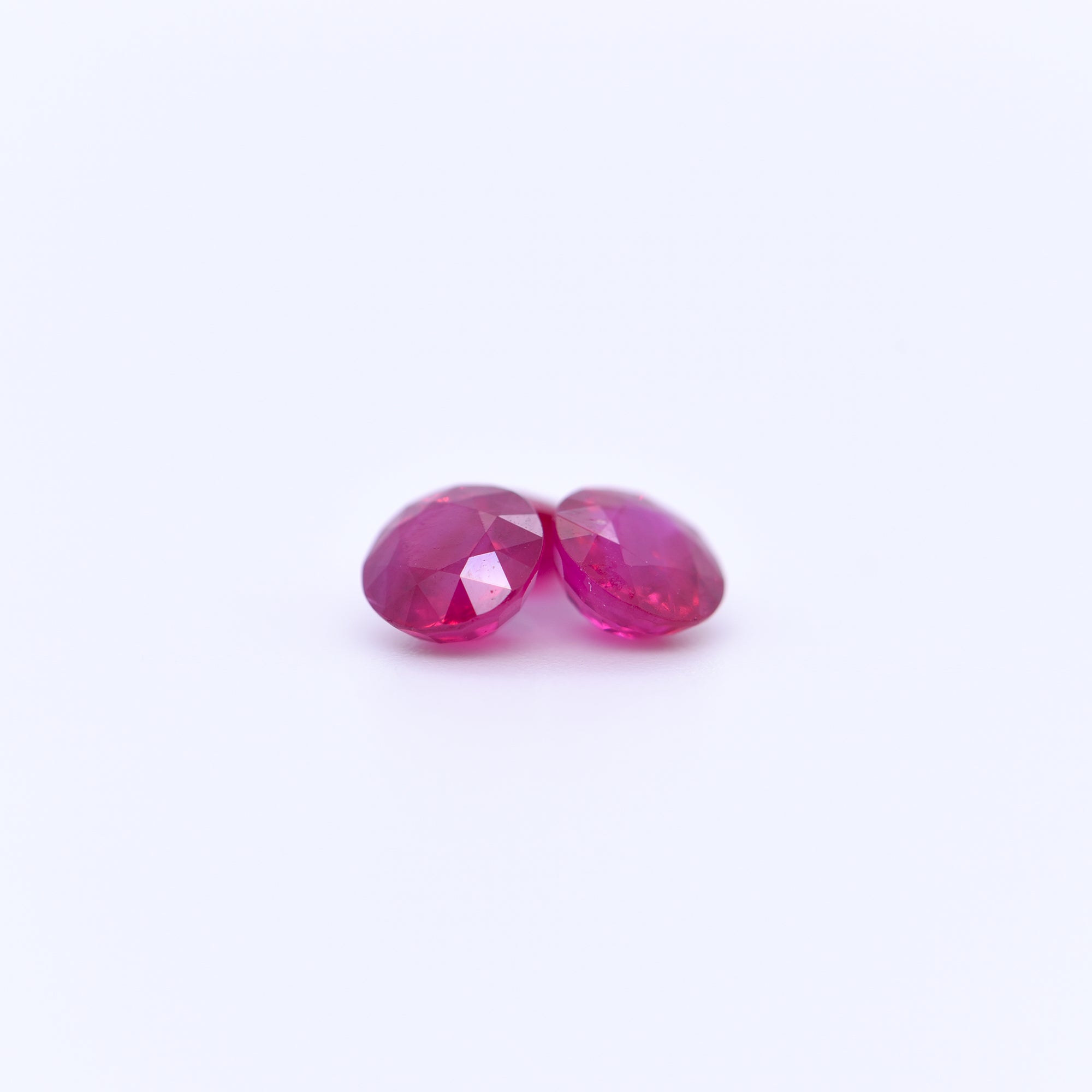 5mm Round Faceted Pink Rubies