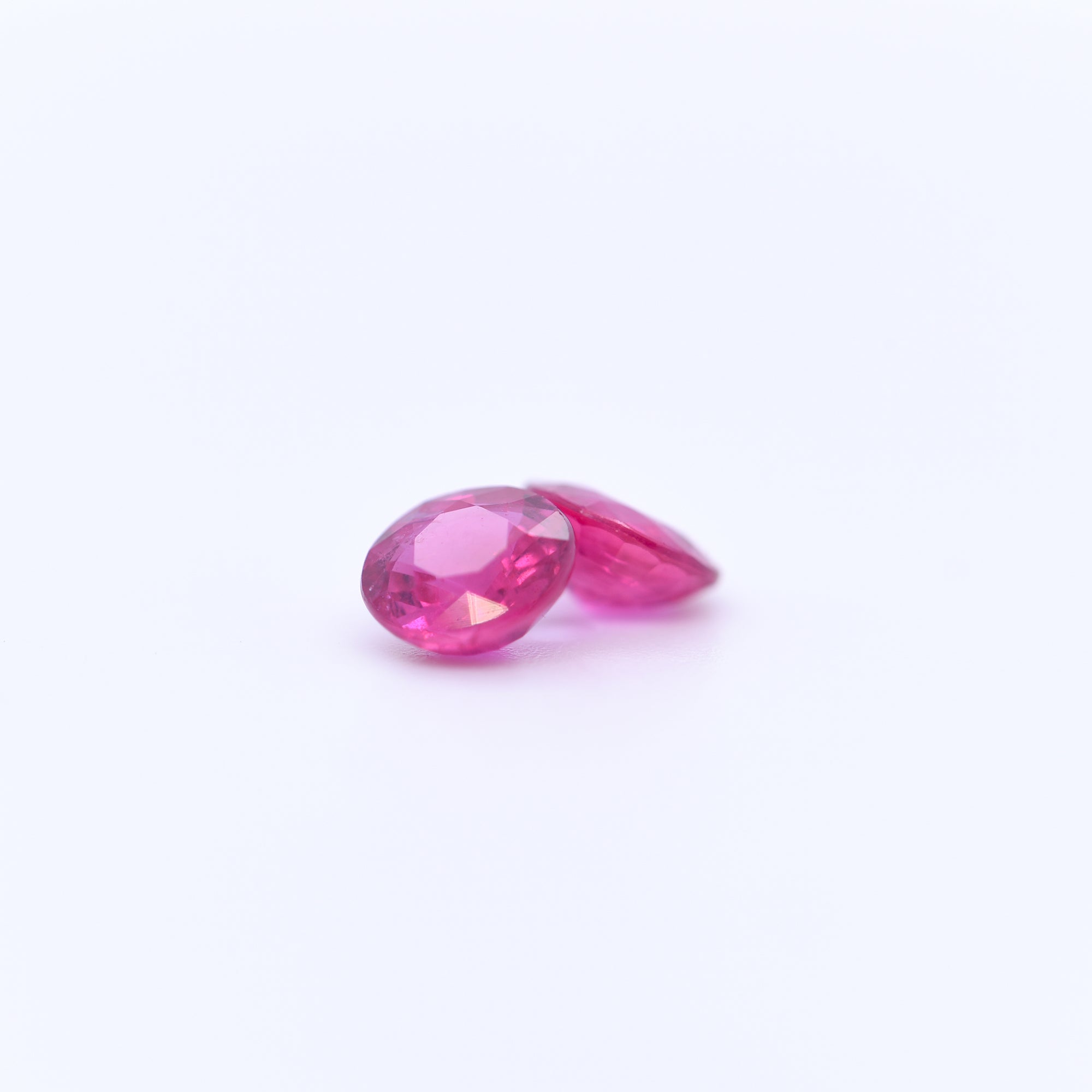 5.5mm Round Faceted Pink Rubies