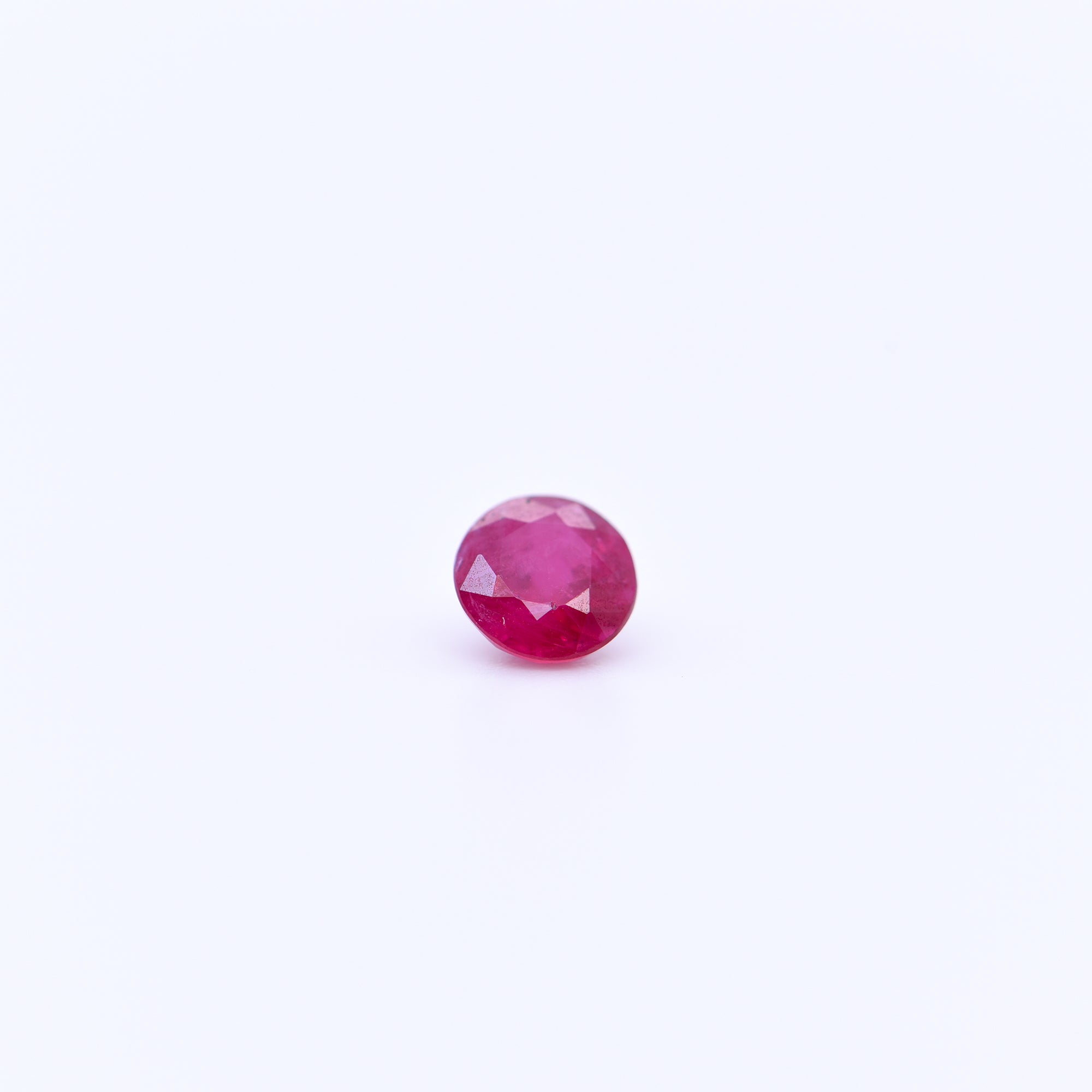 4.5mm Round Faceted Red Rubies