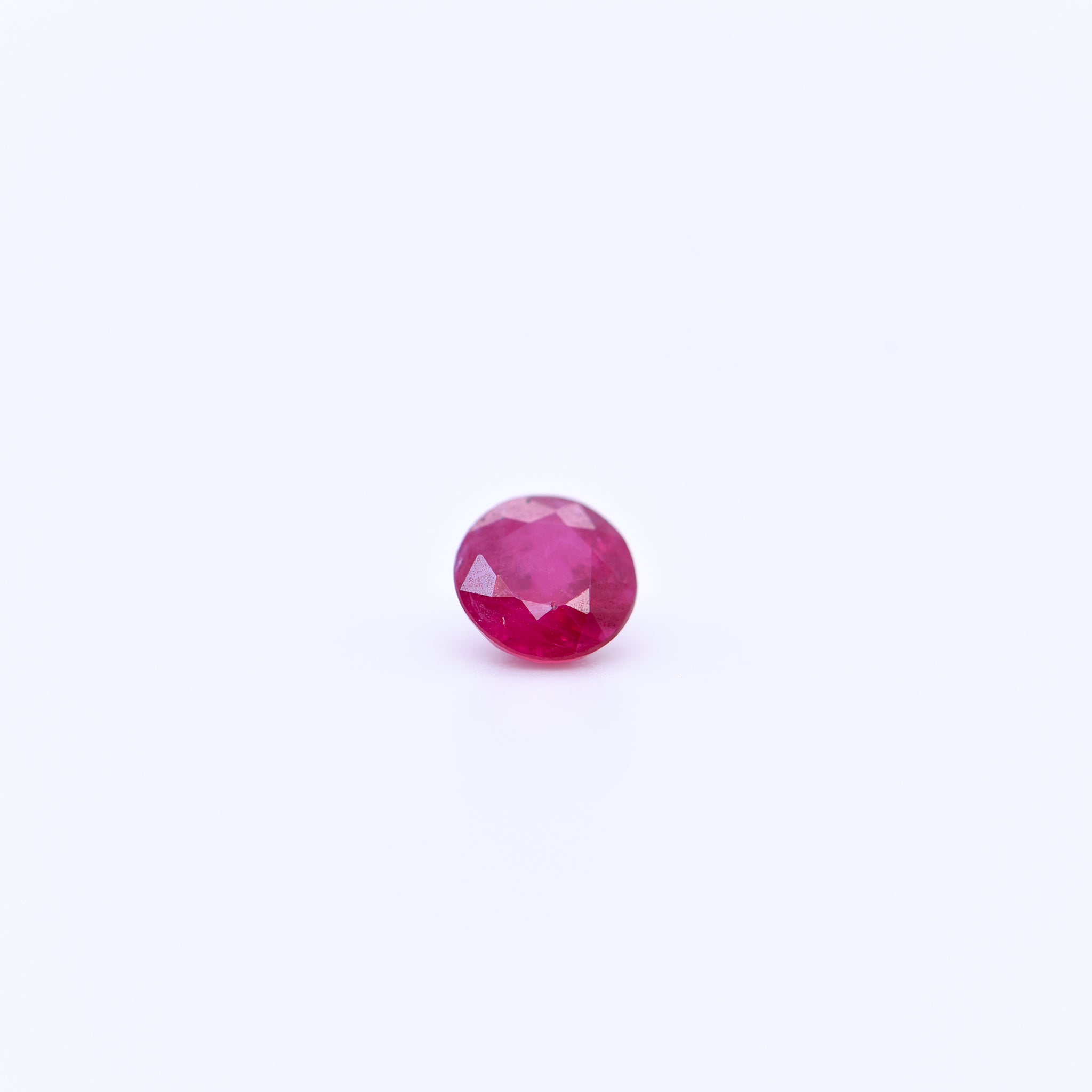 4.5mm Round Faceted Red Rubies