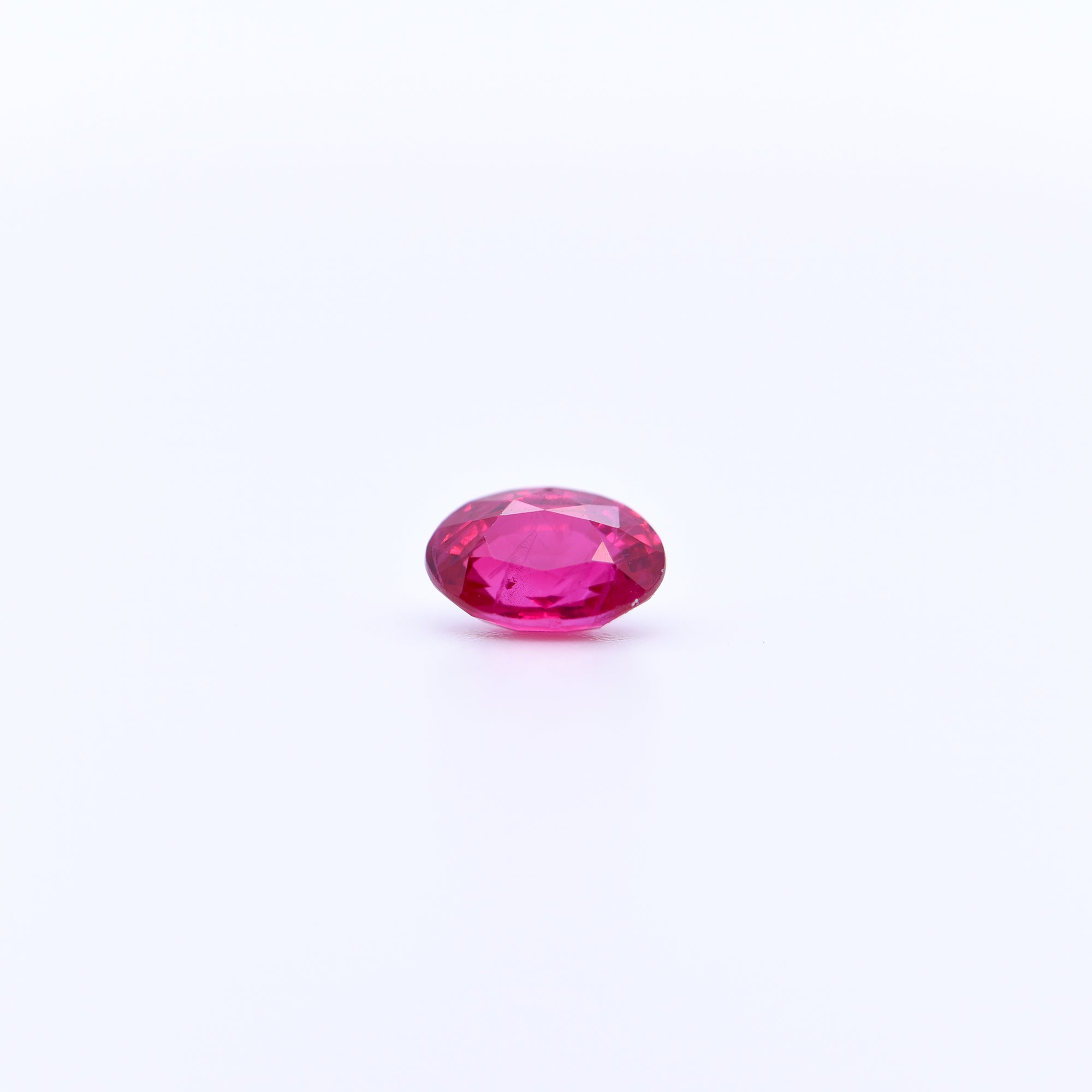6x4 Oval Faceted Red Rubies