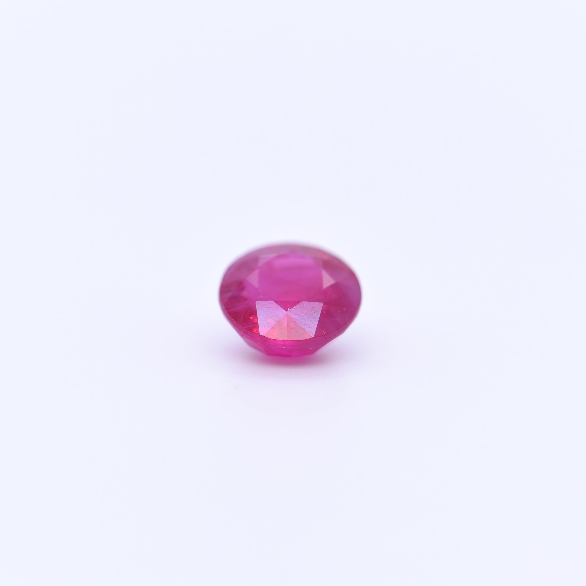 6.5mm Round Faceted Red Rubies